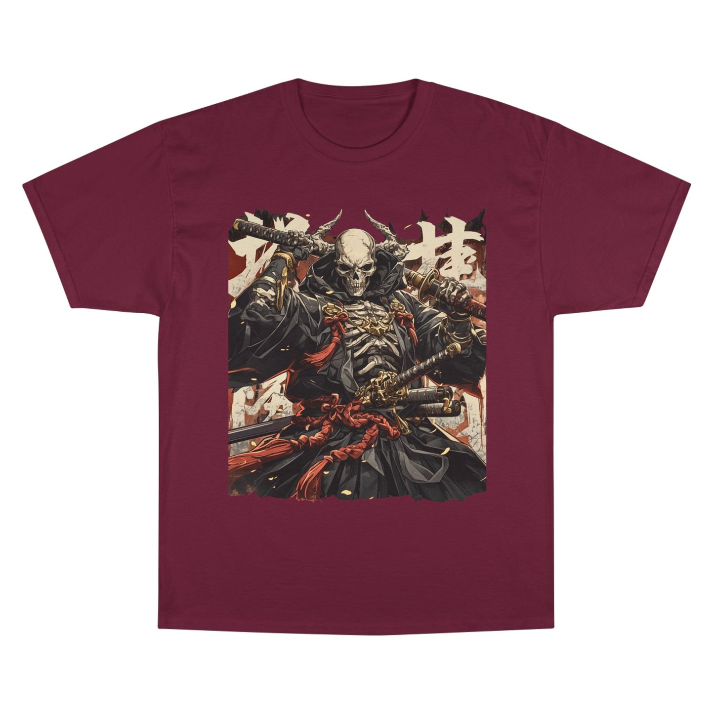 Samurai Skeleton Warrior T-Shirt – Dark Japanese Myth Art Tee