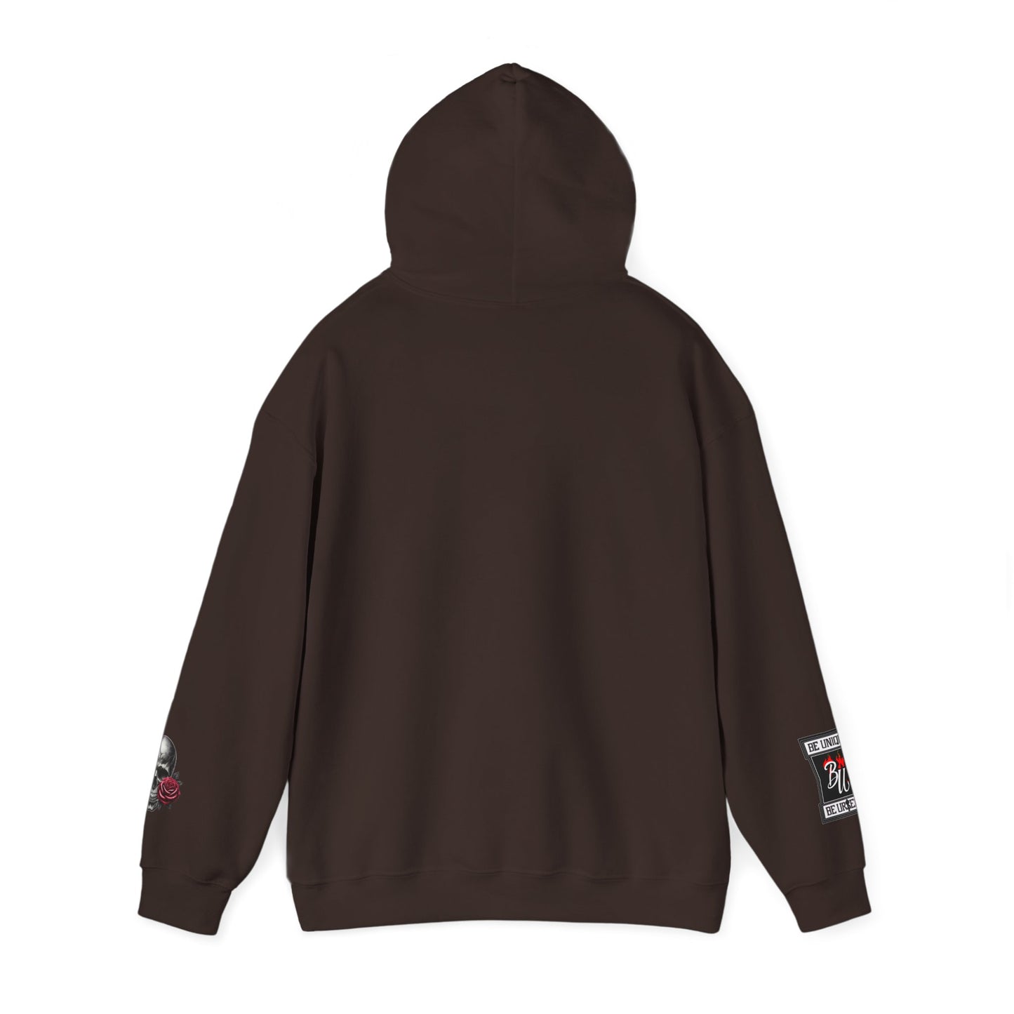 Skull & Rose Hoodie — Vintage Tattoo Sleeve Graphic Hooded Sweatshirt