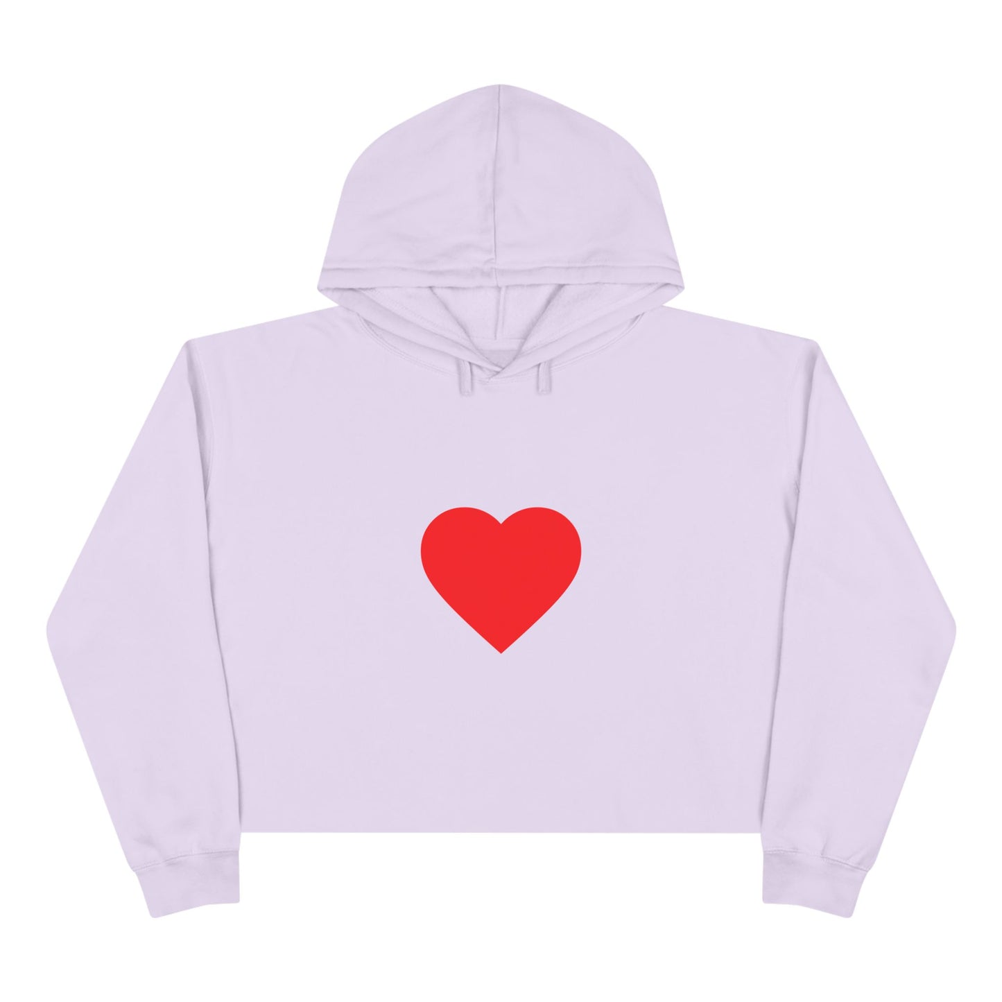 Trendy Crop Hoodie with Heart and Unique Message, Casual Hoodie, Gift for Her, Summer Fashion, Streetwear