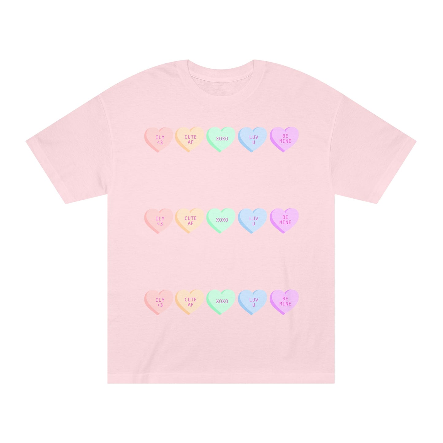 Unisex Classic Tee - Heart and Motivational Design, Casual Wear, Gift for Friends, Summer Outfit, Comfortable T-Shirt