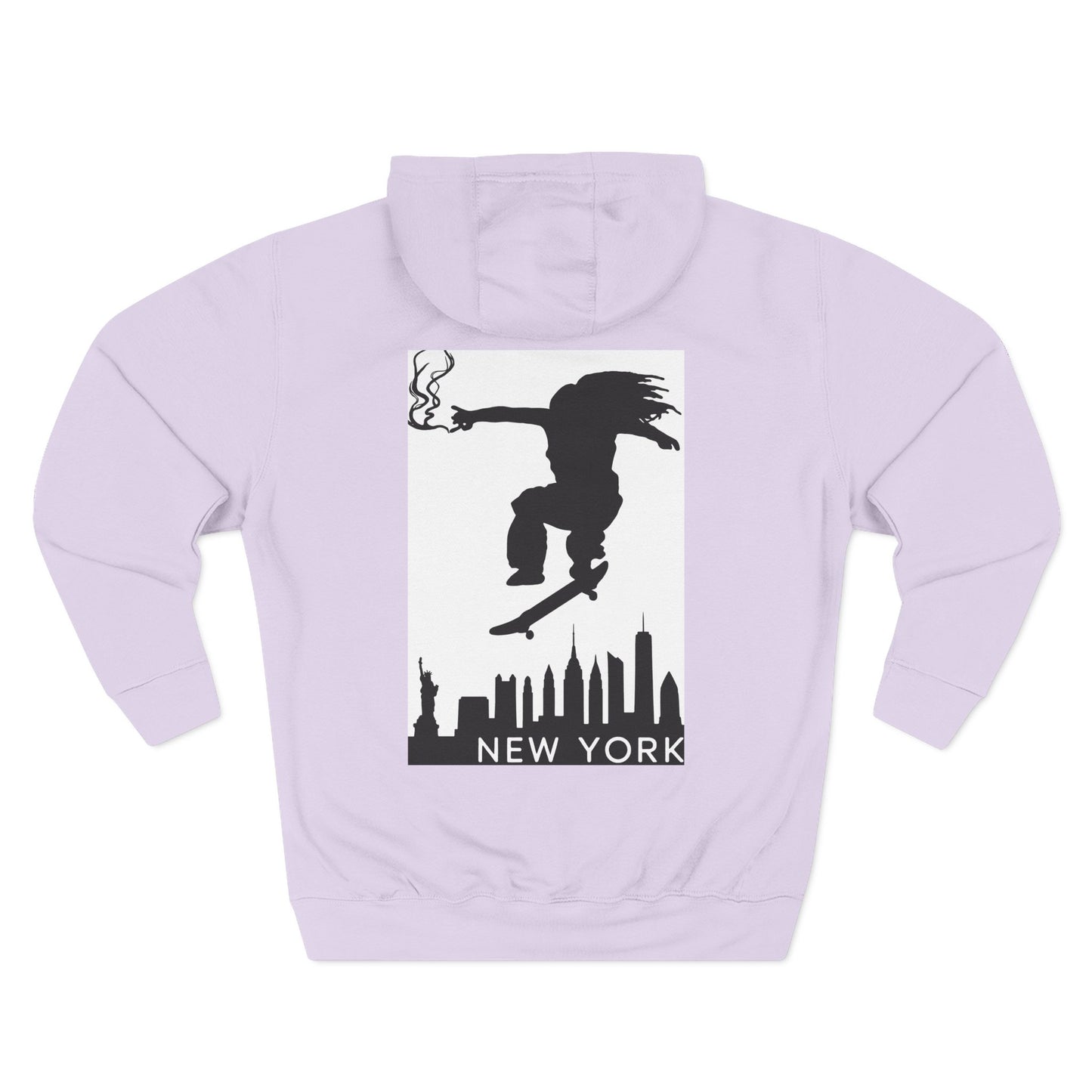 Urban Skate Fleece Hoodie - Streetwear Style, Cozy Pullover, Gift for Skaters, Trendy Fashion, New York Inspired