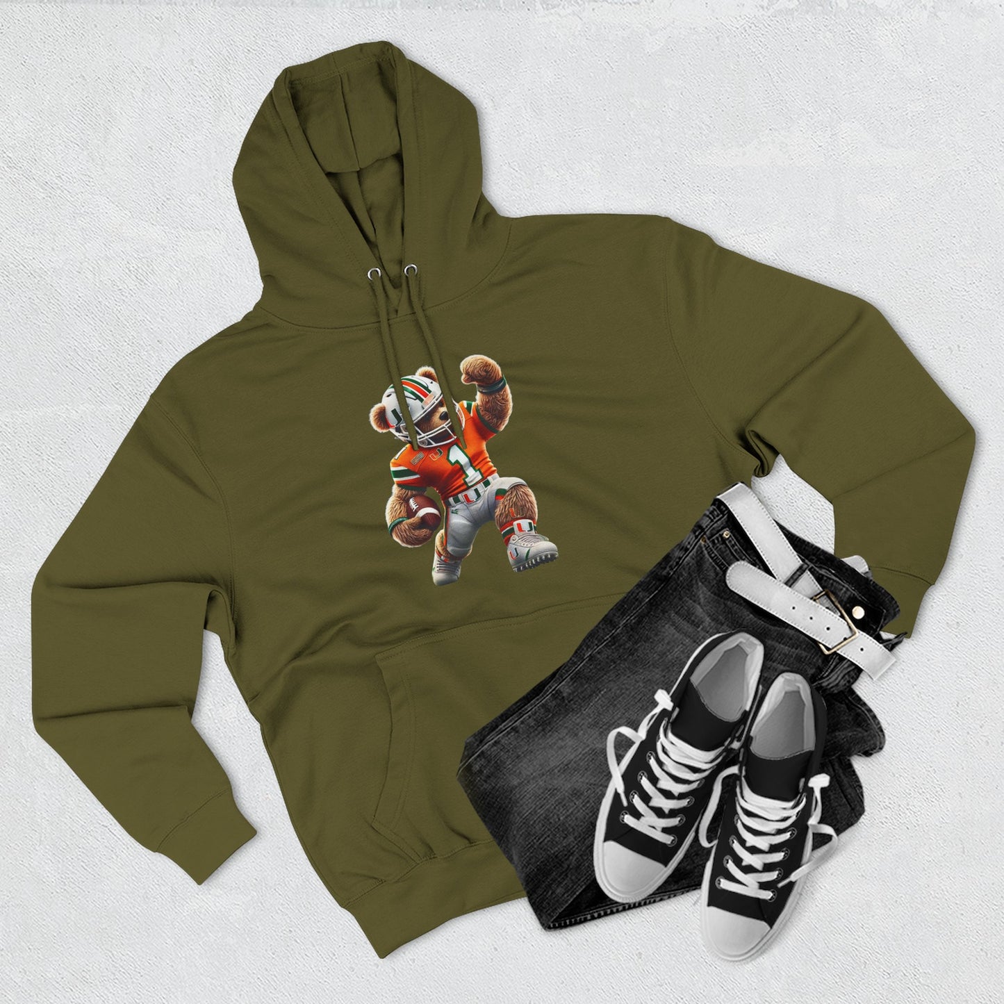 Sporty Three-Panel Fleece Hoodie, Unique Hooded Sweatshirt, Casual Fall Wear, Gift for Sports Fans, Comfortable Activewear