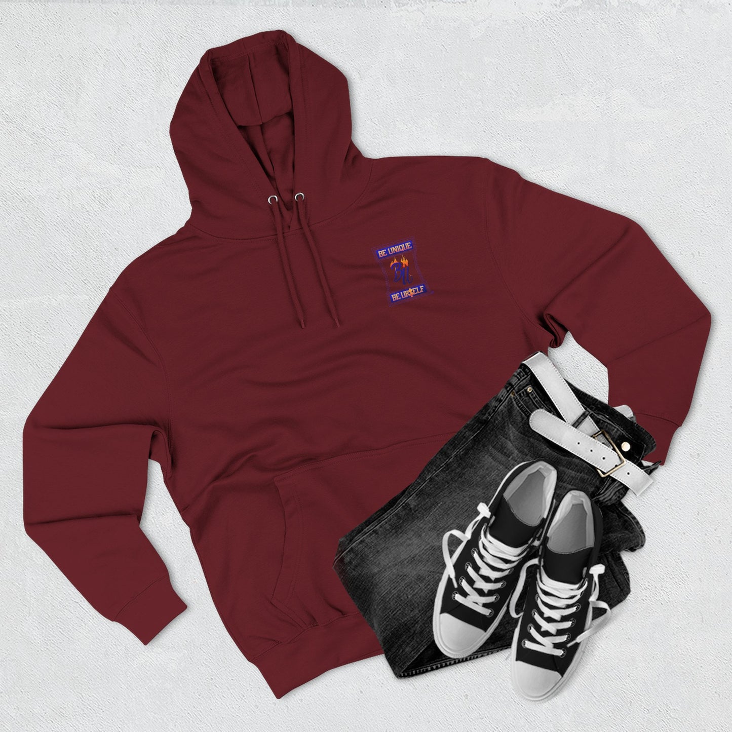 Smiley Face Fleece Hoodie, Cozy Casual Sweatshirt, Unisex Hoodie, Graphic Hoodie, Relaxed Winter Wear