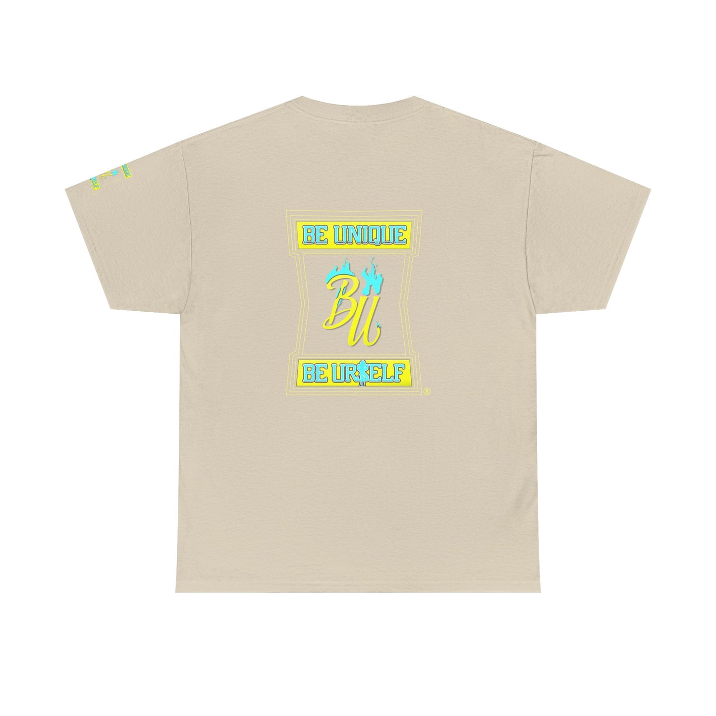 Be Unique Be Yourself Graphic Tee — Inspirational Palm Design