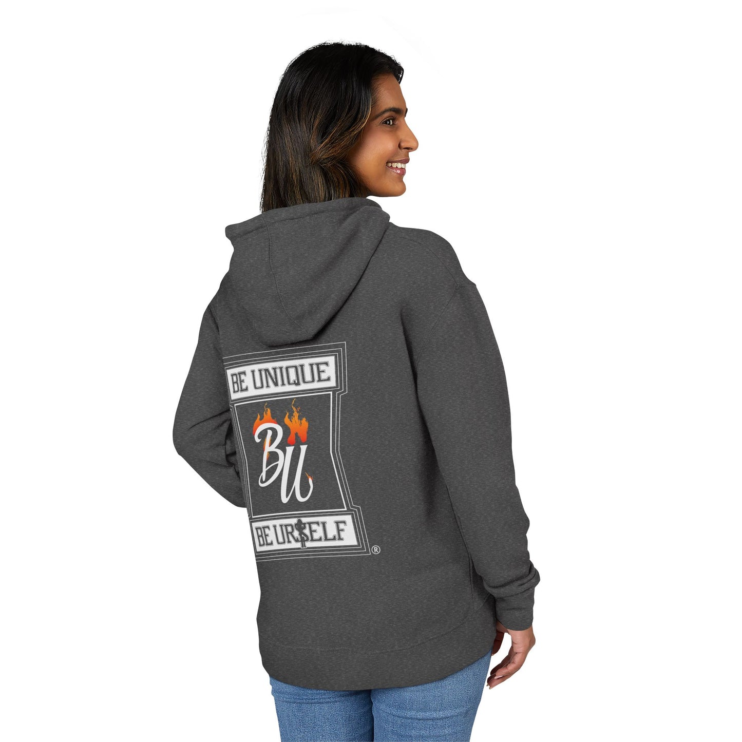 Unisex French Terry Hoodie with Inspirational Graphics