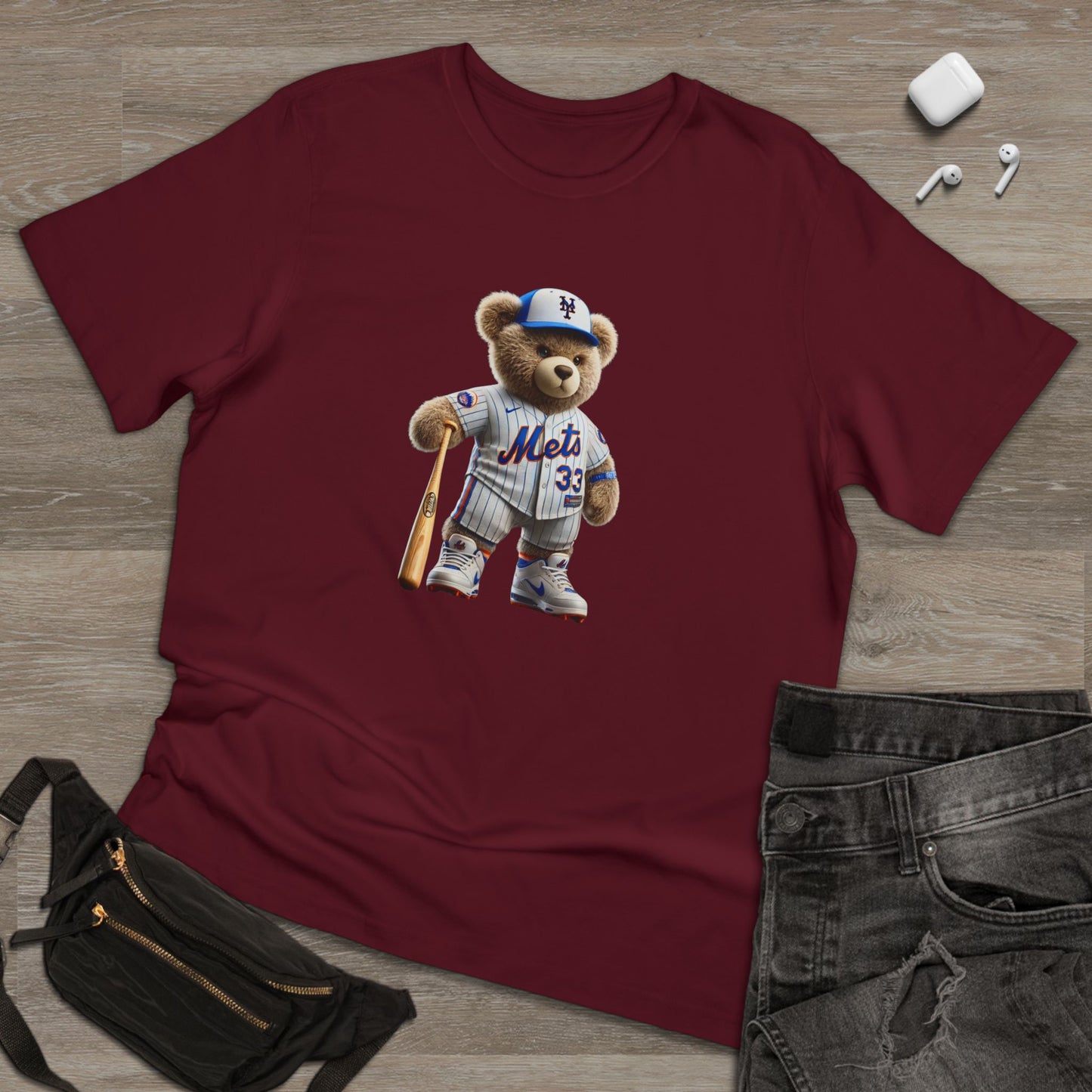 Unisex Bear Baseball T-Shirt, Cute Animal Tee, Gift for Sports Fans, Casual Wear, Soft Cotton Top