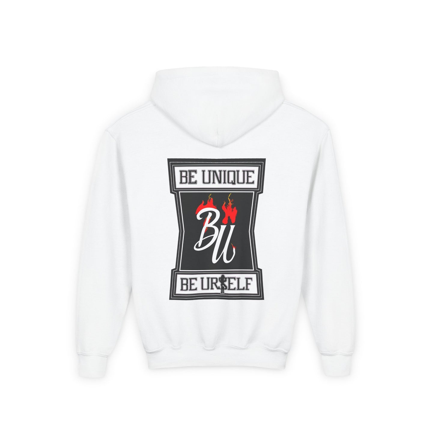Harley Quinn Inspired Youth Hoodie, Be Unique Be Yourself Sweatshirt, Comic-Con Apparel, Kids Gift, Movie Fan Hoodie