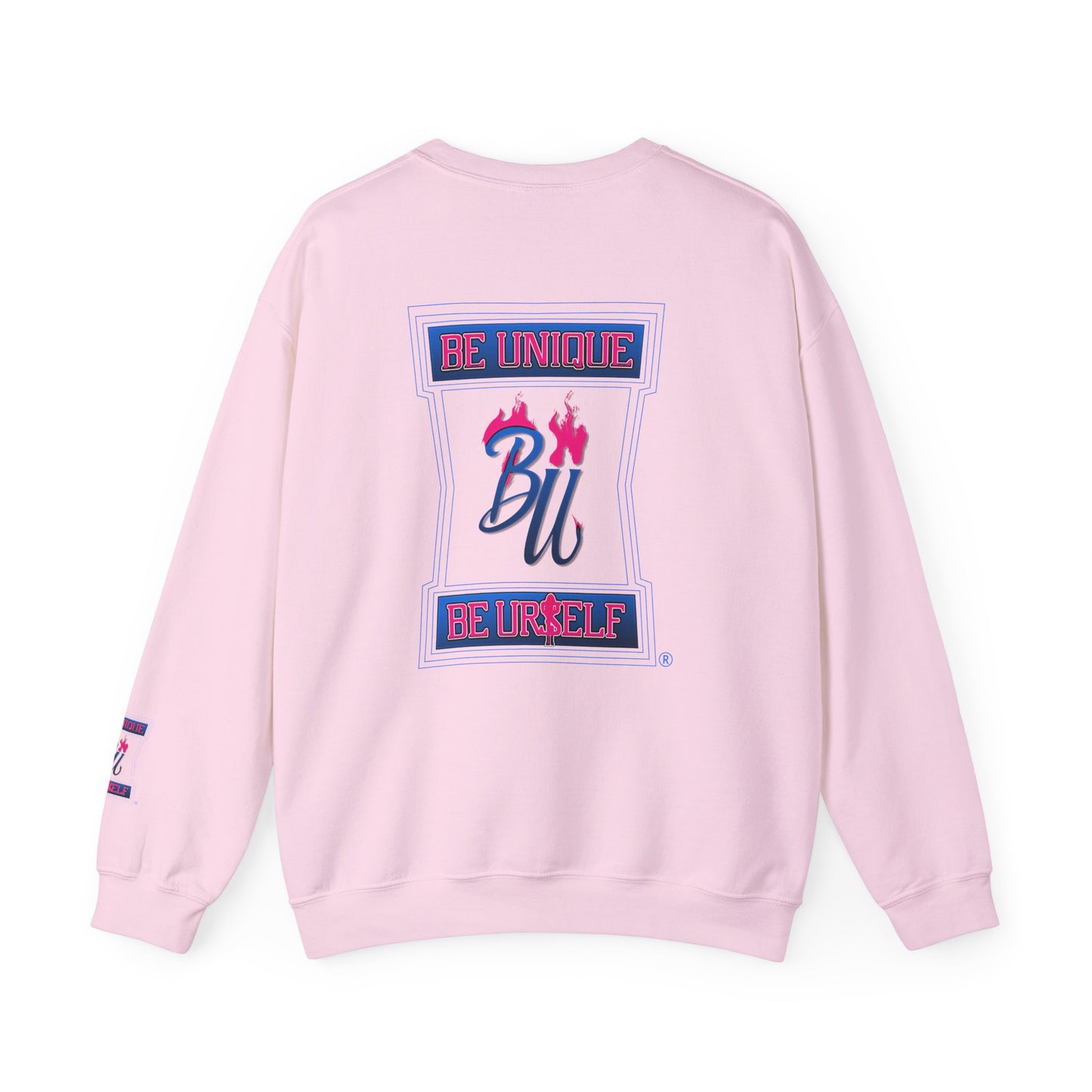 Skull Graffiti Crewneck Sweatshirt — "Be Unique Be Urself" Streetwear