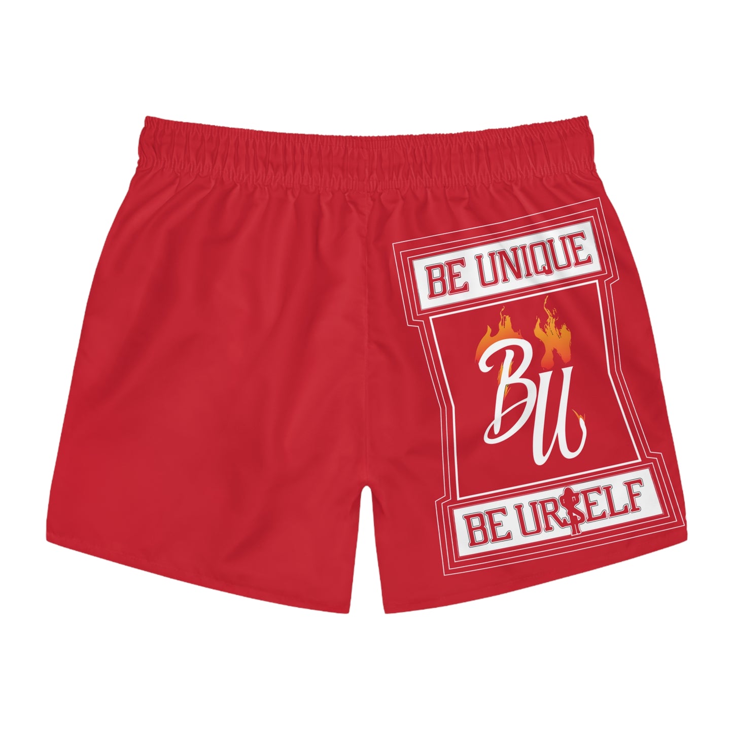 Be Unique Swim Trunks - Bold Red Beachwear for Summer Fun