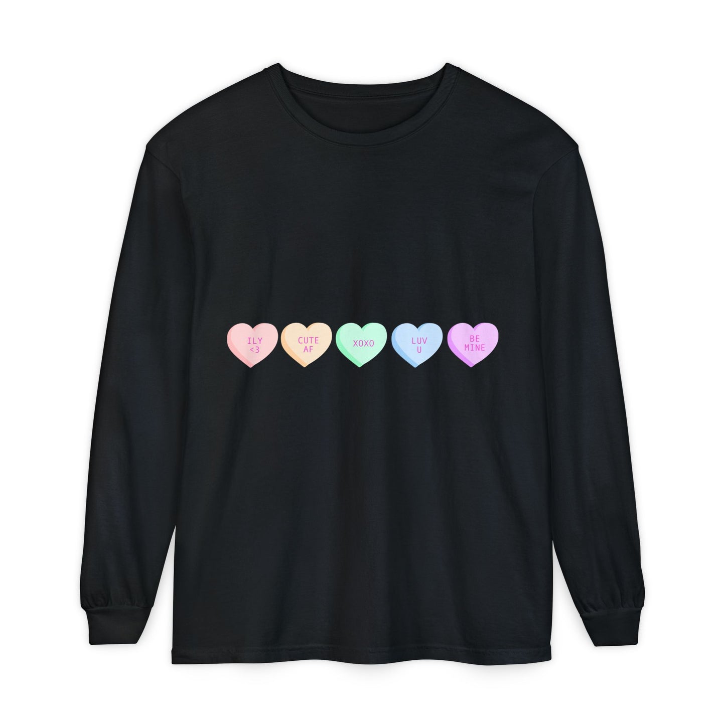 Trendy Long Sleeve Tee with Heart Design and Motivational Back Print, Unisex Gift, Casual Wear, Outfit for All Seasons, Perfect for [...]