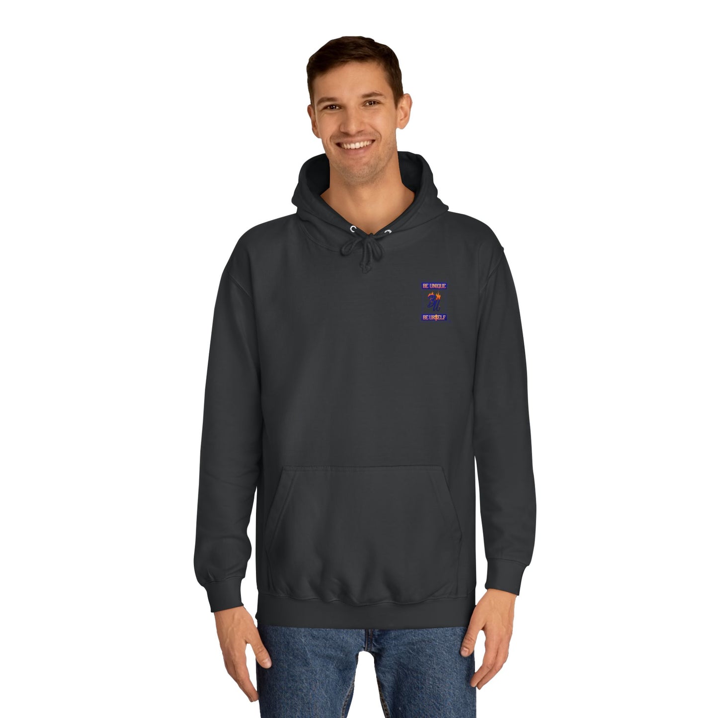 Grumpy Cartoon College Hoodie, Unisex Apparel for Students, Cozy Gift for School, Funny Pullover Sweatshirt, Hooded Sweatshirt