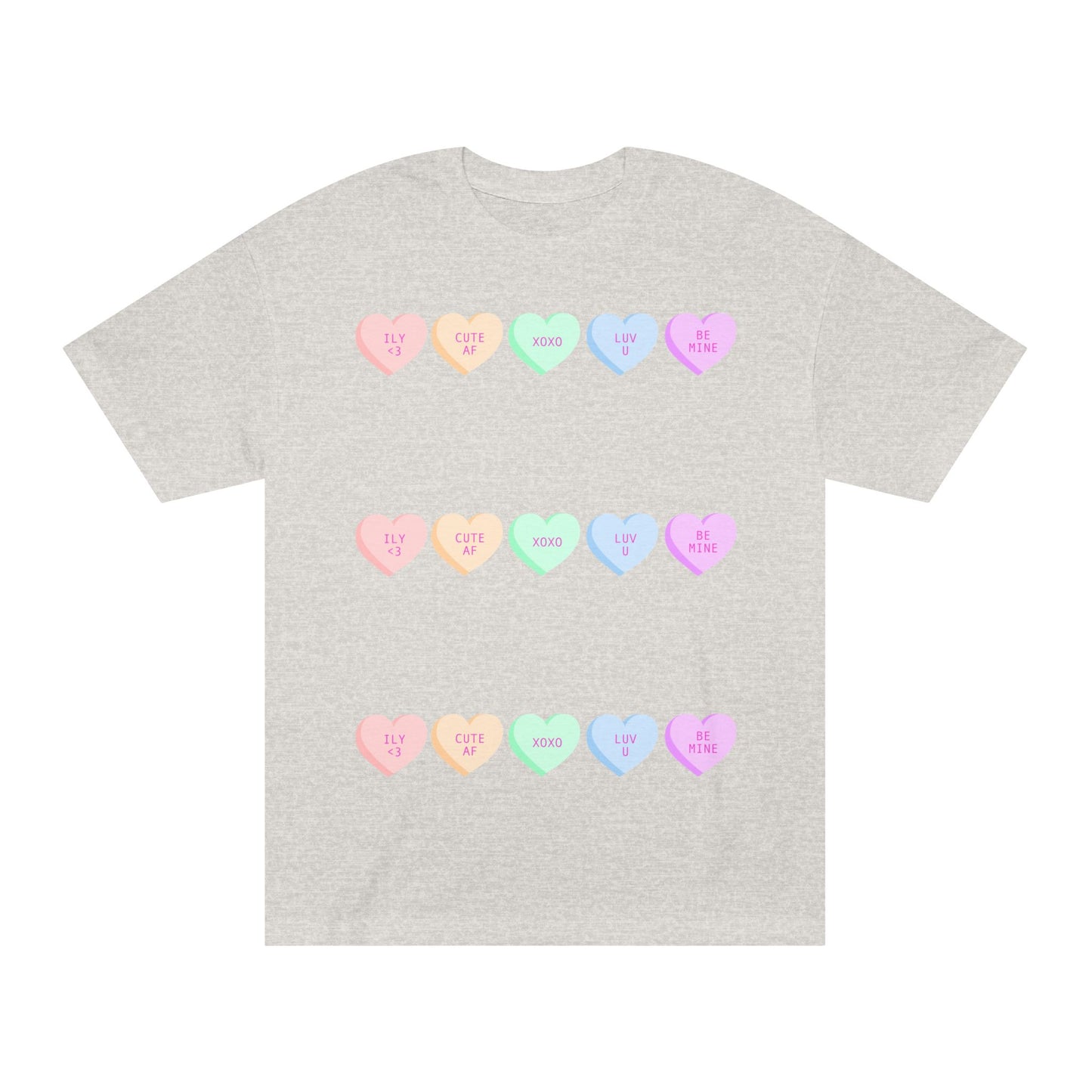 Unisex Classic Tee - Heart and Motivational Design, Casual Wear, Gift for Friends, Summer Outfit, Comfortable T-Shirt