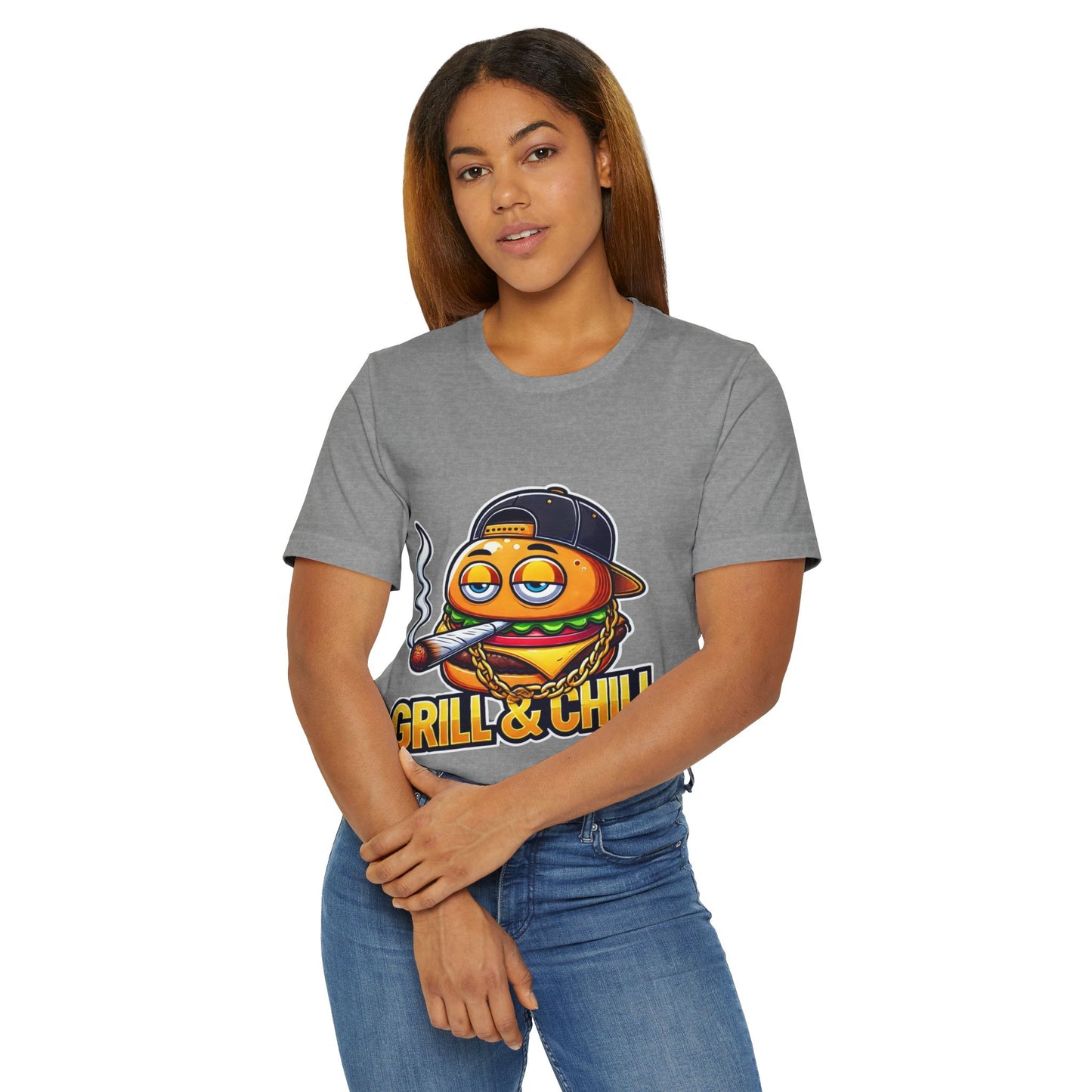Grill & Chill T-Shirt, Fun BBQ Shirt, Summer Party Apparel, Casual Gift, Unisex Graphic Tee