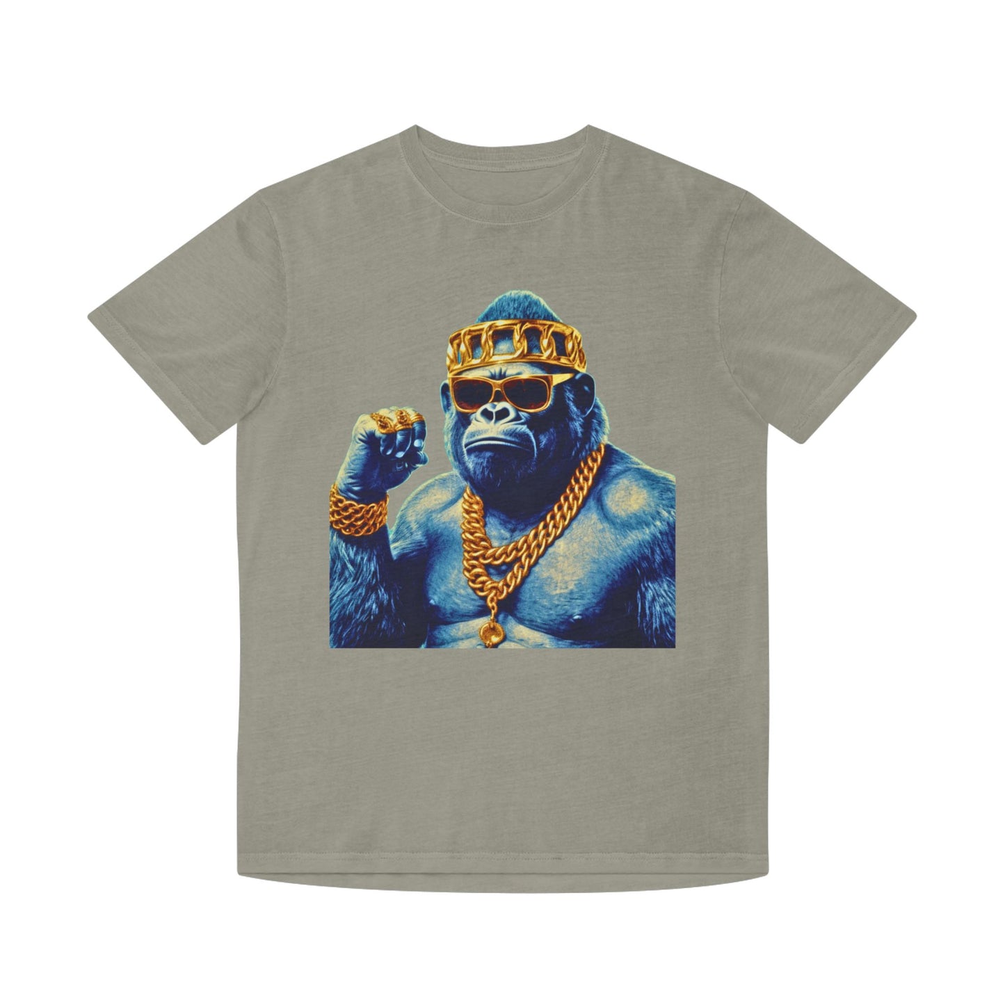 Cool Gorilla Graphic Tee, Casual Faded Shirt, Unisex Streetwear, Gift for Animal Lovers, Trendy Vintage Style