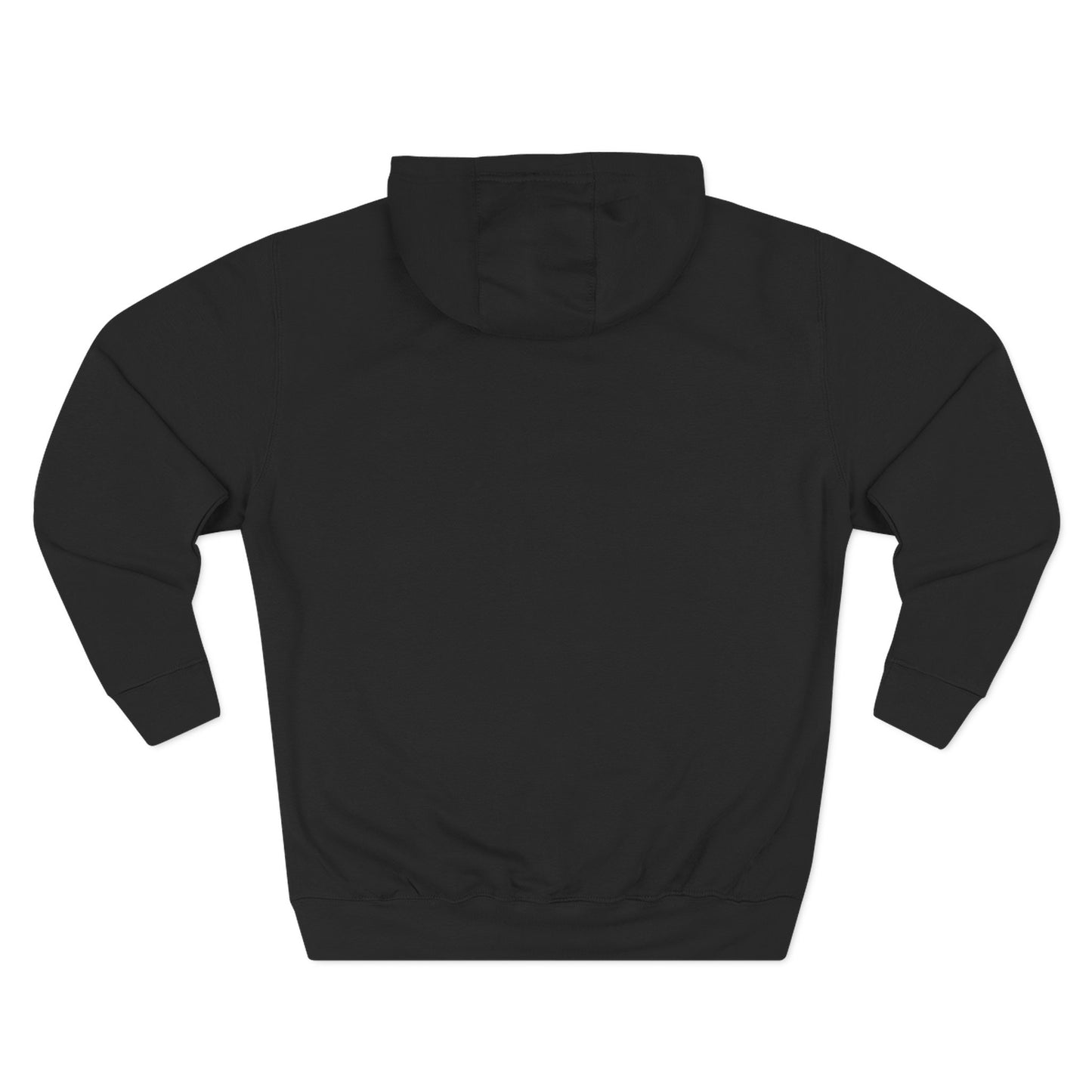 Black Fleece Hoodie with Small Red 'I Need Space' Astronaut Chest Print