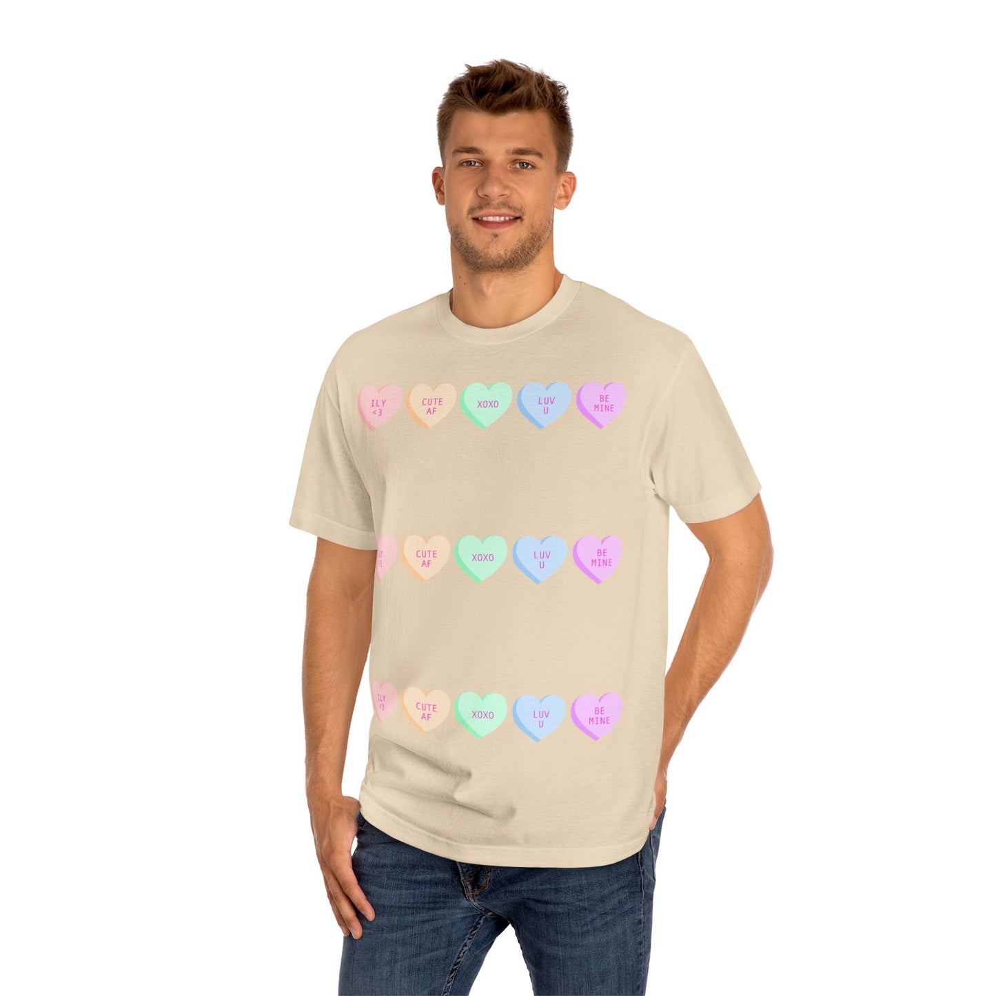 Unisex Classic Tee - Heart and Motivational Design, Casual Wear, Gift for Friends, Summer Outfit, Comfortable T-Shirt