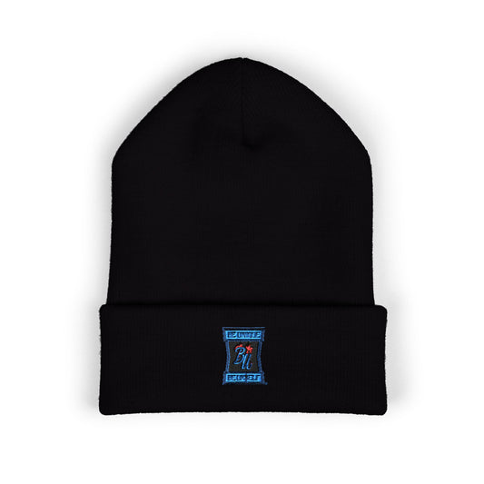 Embroidered 'Choose Joy' Cuffed Beanie — Classic Winter Knit Hat