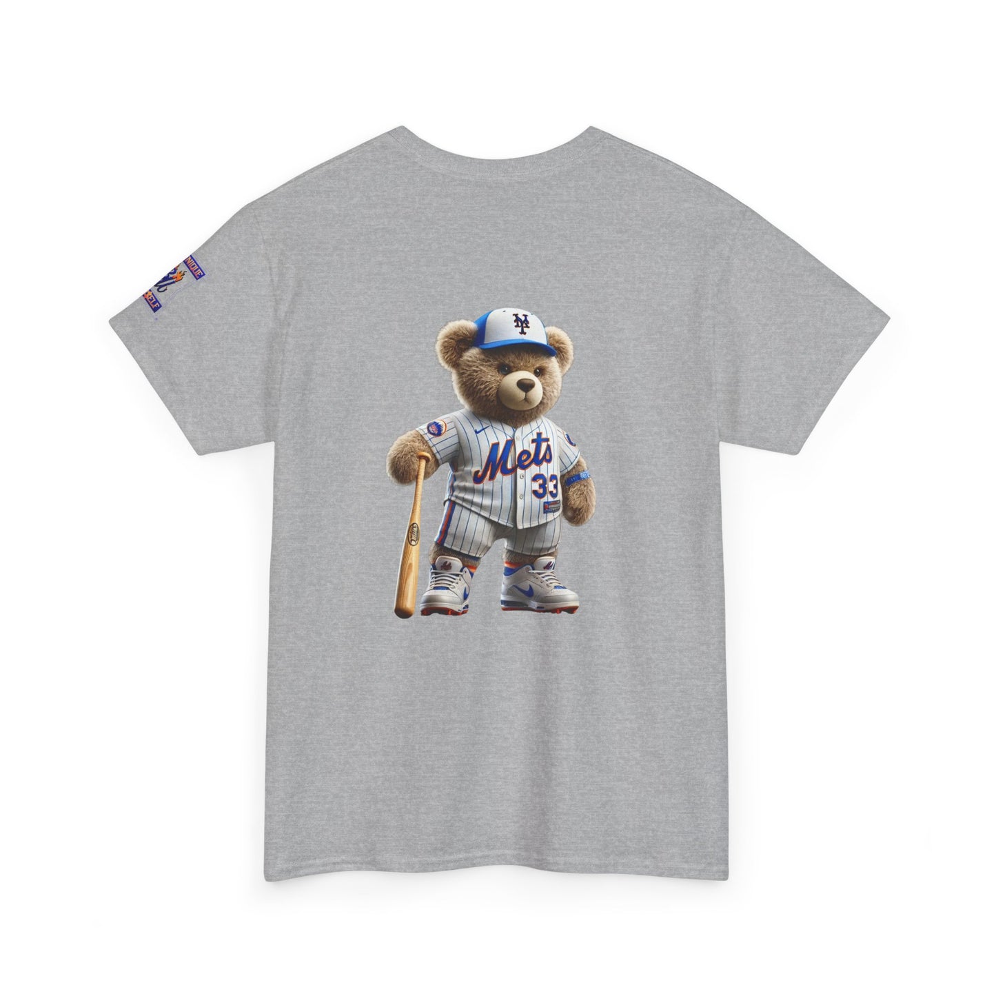 T-Shirt — Teddy Bear Baseball Tee (Mets Inspired)