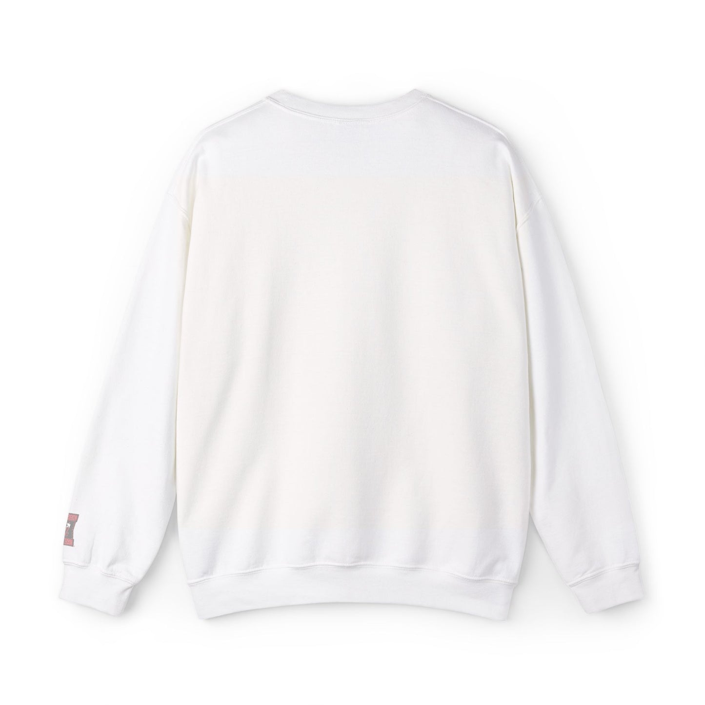 Black Crewneck Sweatshirt with Red Floral Skull Patch – Gothic Streetwear