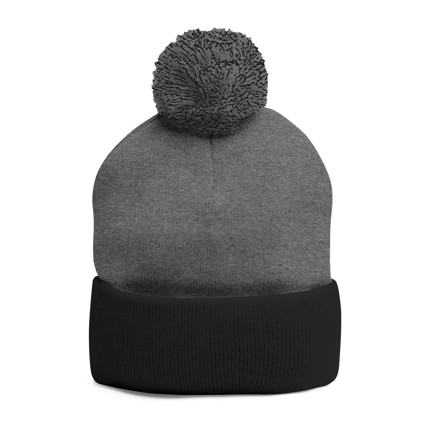 Cozy Pom-Pom Knit Cap with Unique Embroidery, Winter Hat, Beanie for Men & Women, Gift for Him/Her, Perfect for Outdoor Activities