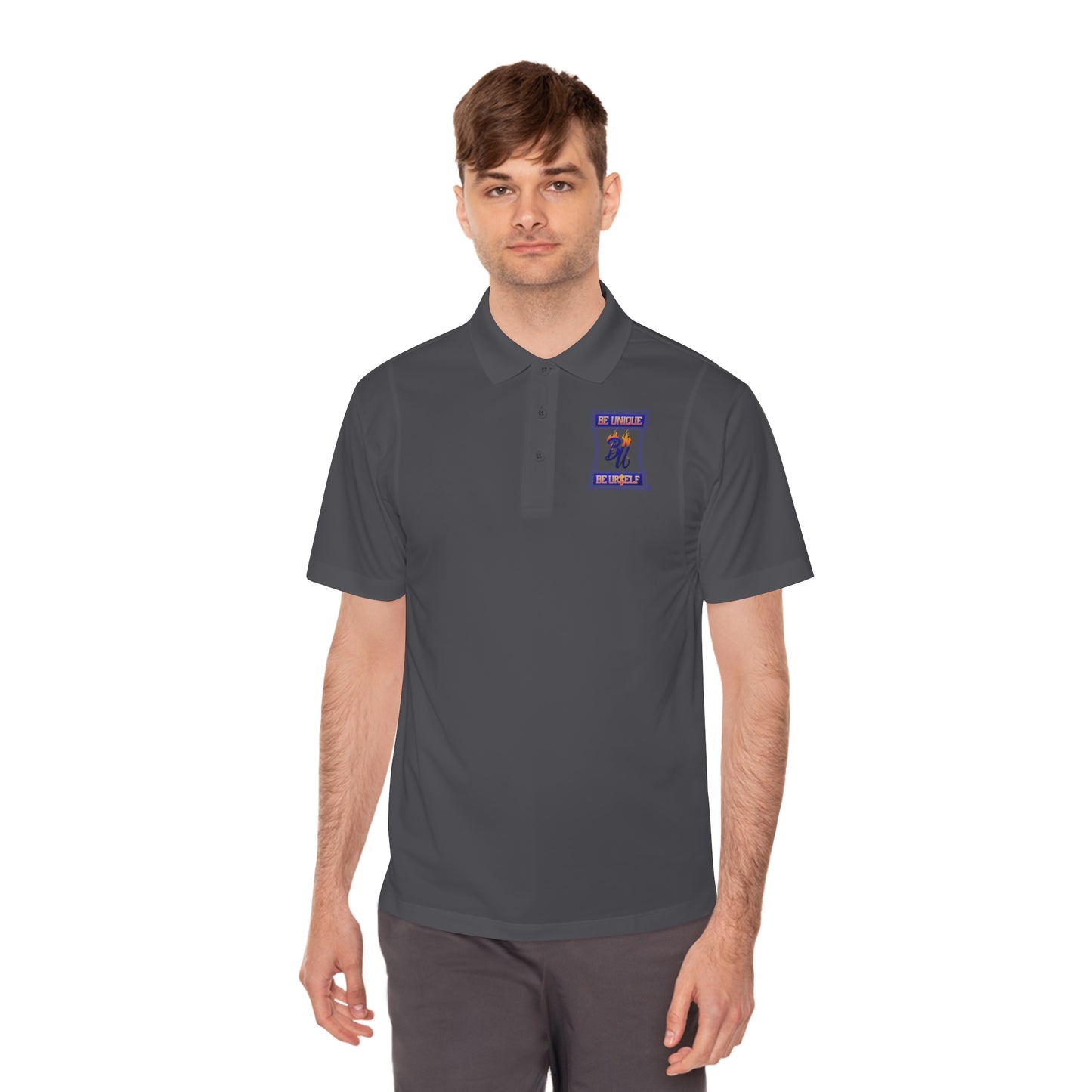 Men's Sport Polo Shirt with Bear Design - Casual Wear, Gift for Sports Lovers, Father's Day, Summer Outfits, Everyday Comfort