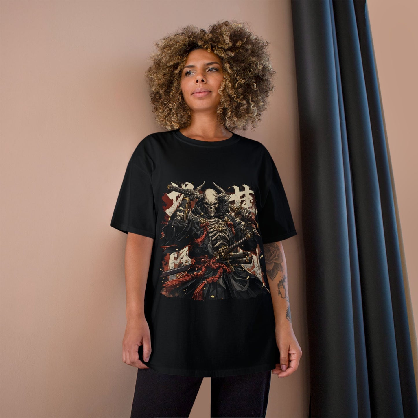 Samurai Warrior Champion T-Shirt, Anime T-Shirt, Gift for Him, Streetwear, Graphic Tee