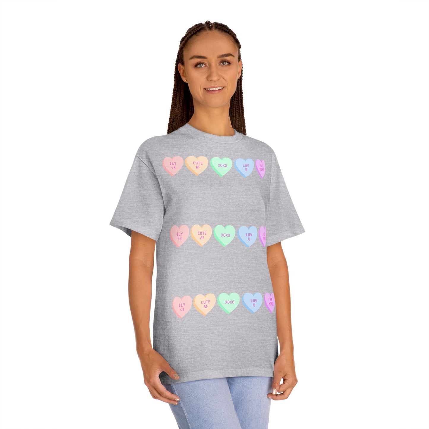 Unisex Classic Tee - Heart and Motivational Design, Casual Wear, Gift for Friends, Summer Outfit, Comfortable T-Shirt