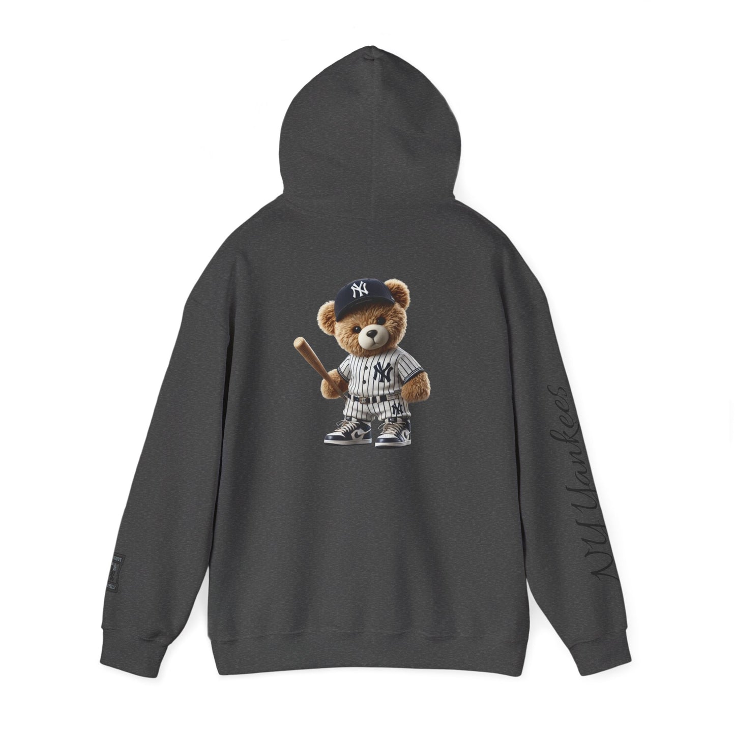 Yankees Teddy Bear Hoodie — Baseball Mascot Pullover