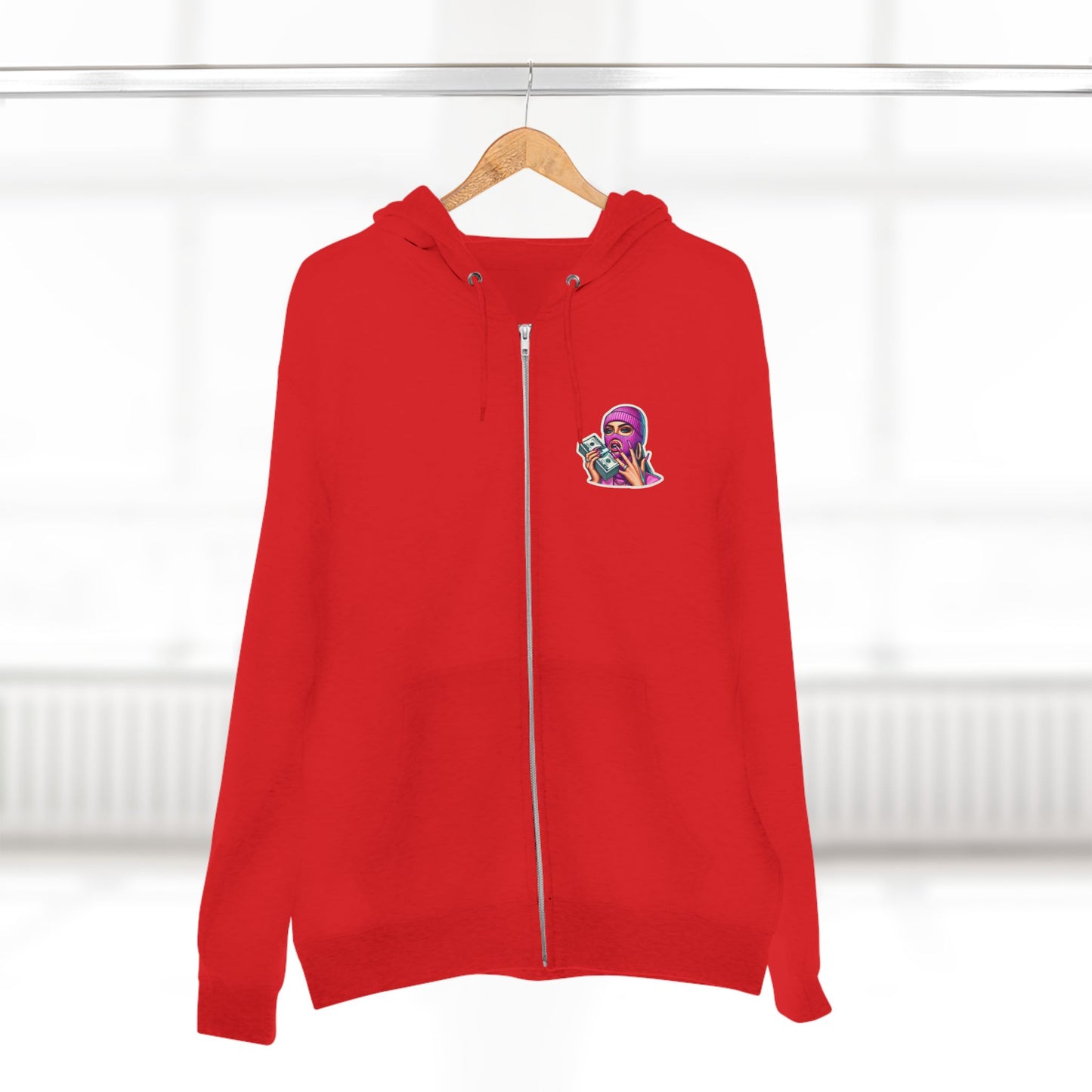 Vibrant Graphic Unisex Zip Hoodie - Street Style Statement
