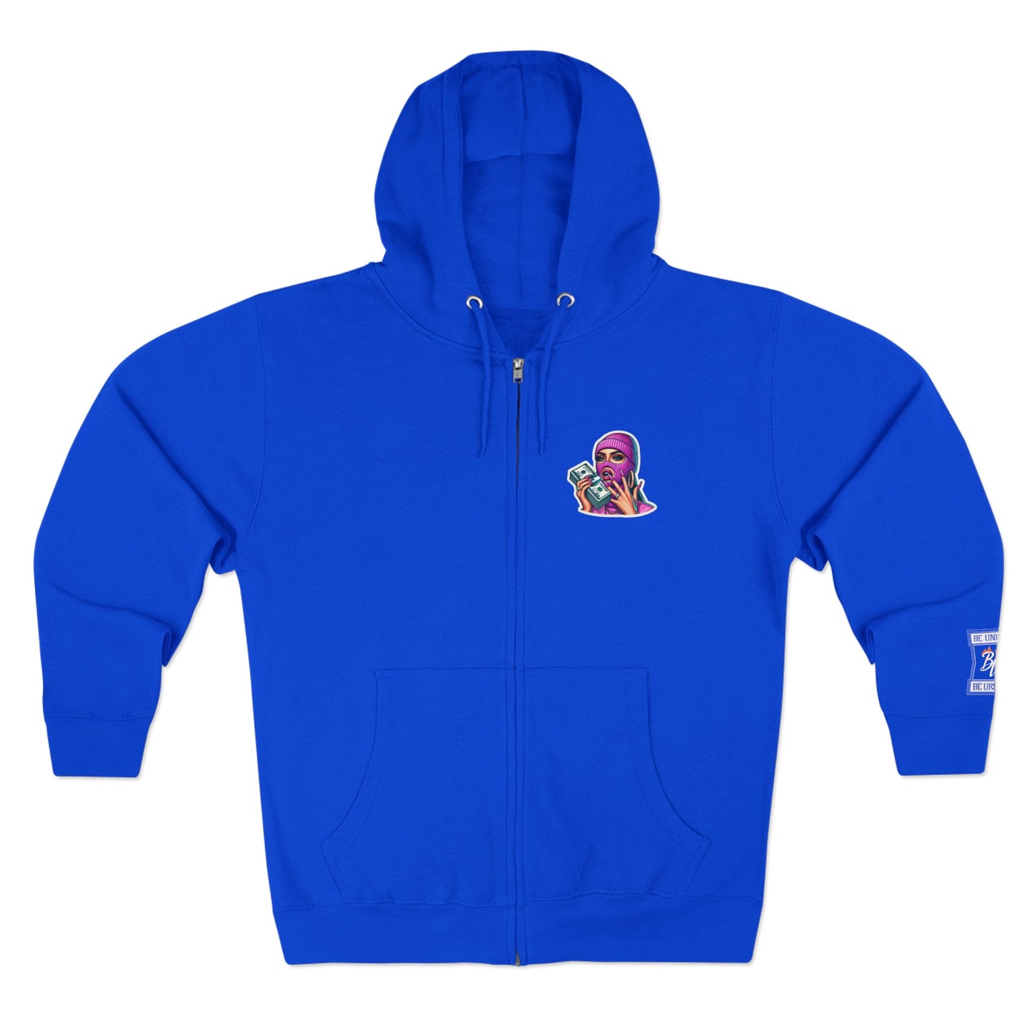 Vibrant Graphic Unisex Zip Hoodie - Street Style Statement