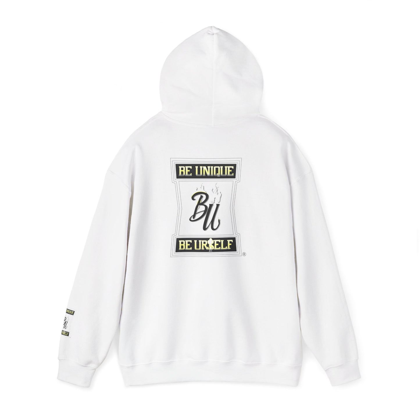 Hoodie — Cherub with Roses Design, 'Be True, Be Yourself' Inspirational Streetwear
