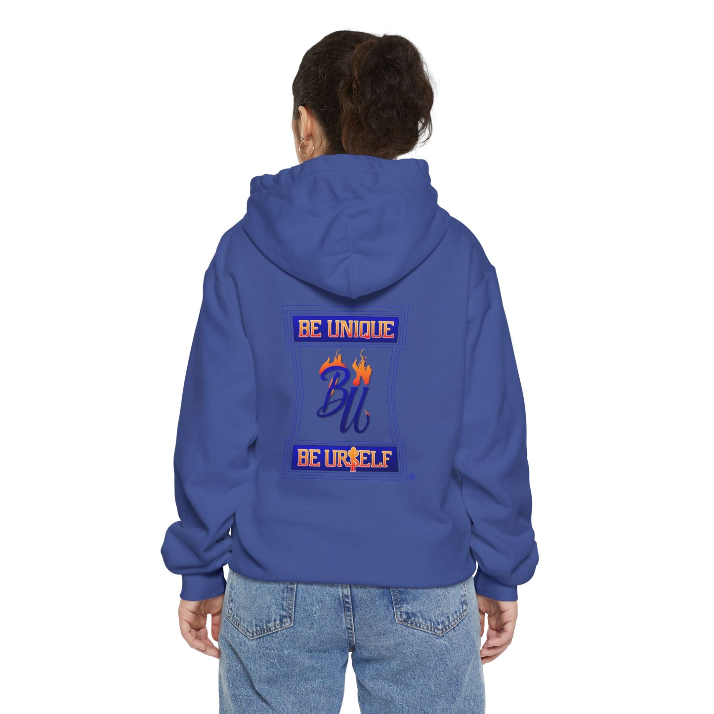 Urban Streetwear Hoodie - Be Unique, Be Yourself, Cozy Sweatshirt, Gift for Trendsetters, Casual Layering, Hip Hop Essential
