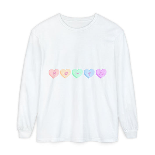 Trendy Long Sleeve Tee with Heart Design and Motivational Back Print, Unisex Gift, Casual Wear, Outfit for All Seasons, Perfect for [...]