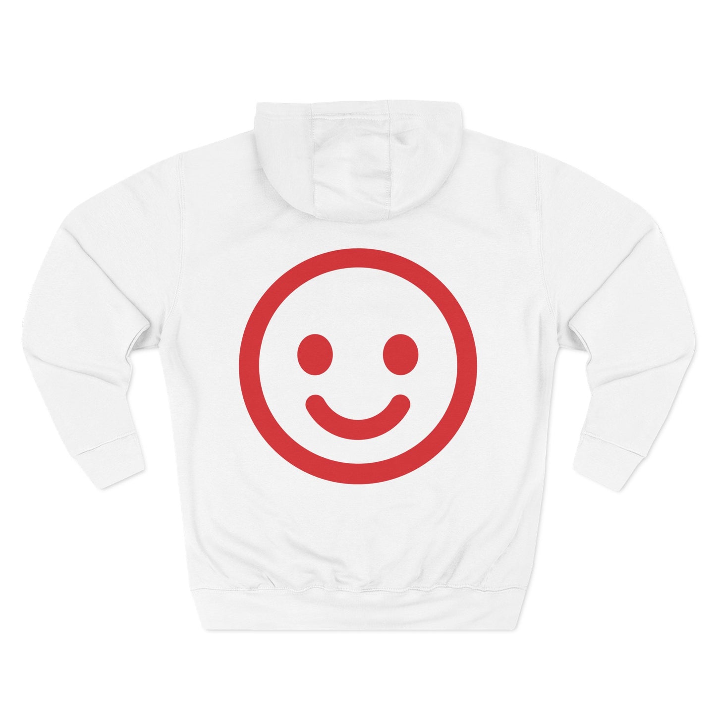 Smiley Face Fleece Hoodie, Cozy Casual Sweatshirt, Unisex Hoodie, Graphic Hoodie, Relaxed Winter Wear