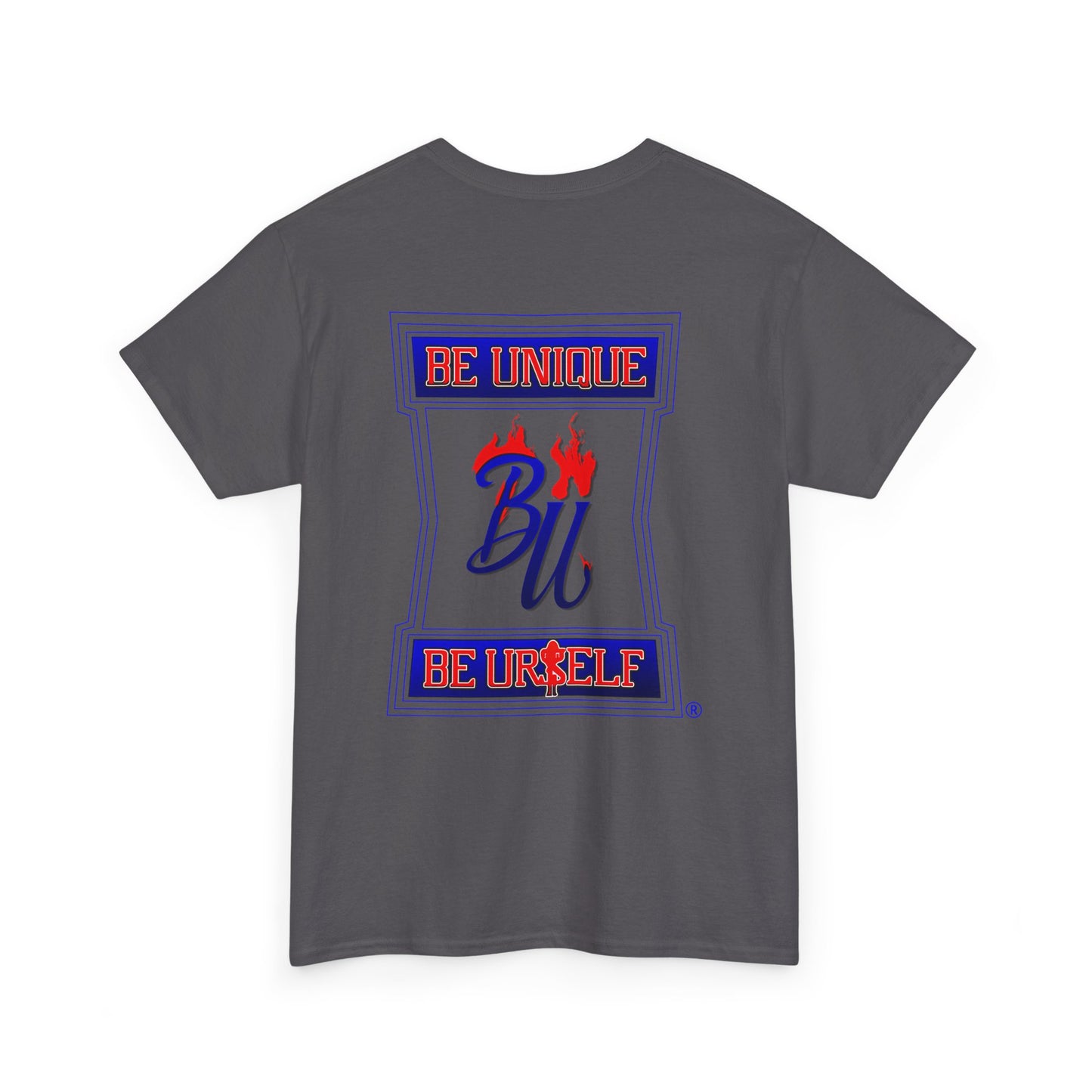 Be Unique Be Urself Graphic Tee – Inspirational Motivational White T-Shirt
