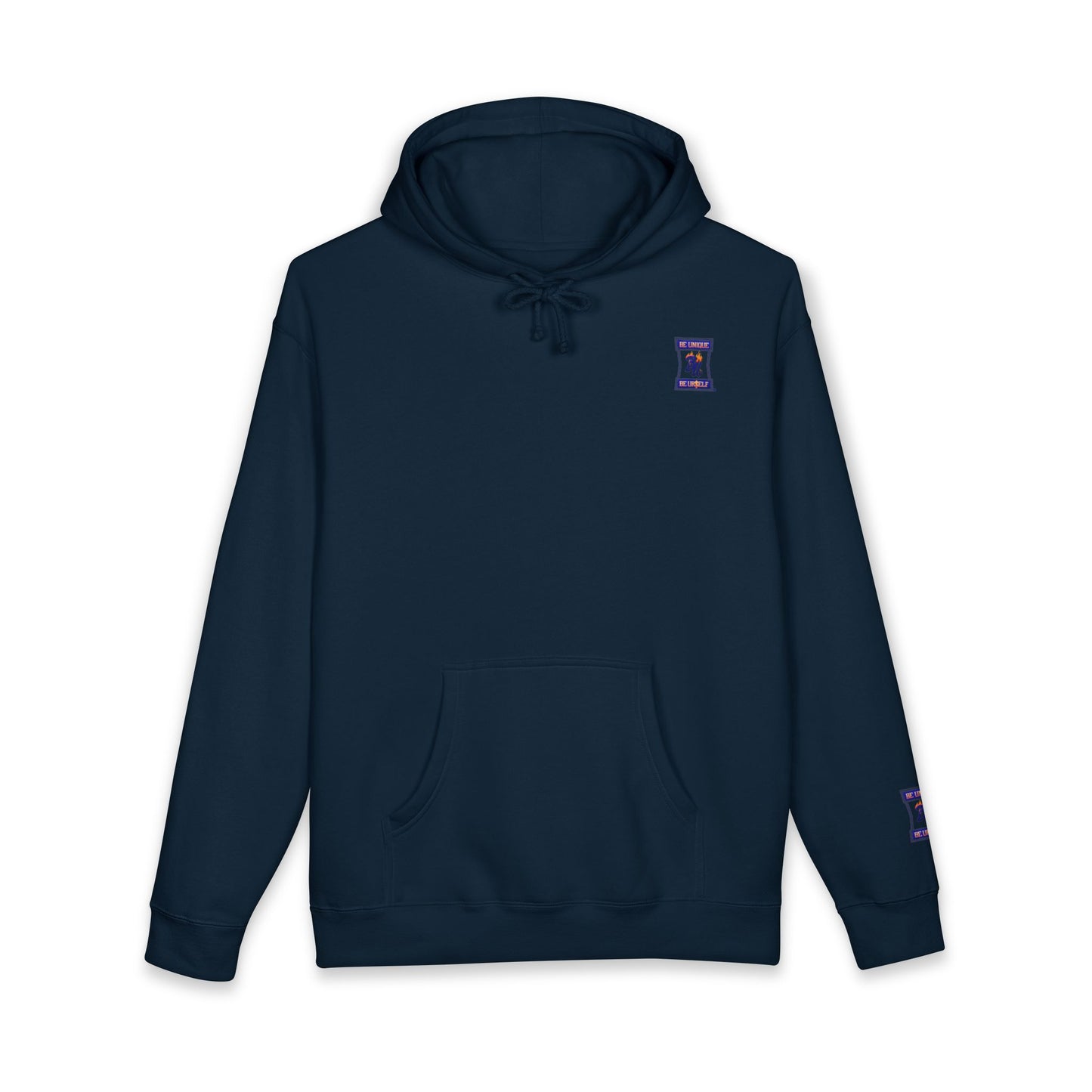 Fierce Art Hoodie | Unisex Heavyweight Sweatshirt, Graphic Design Layered Look, Unique Gift, Casual Fashion, Halloween Apparel