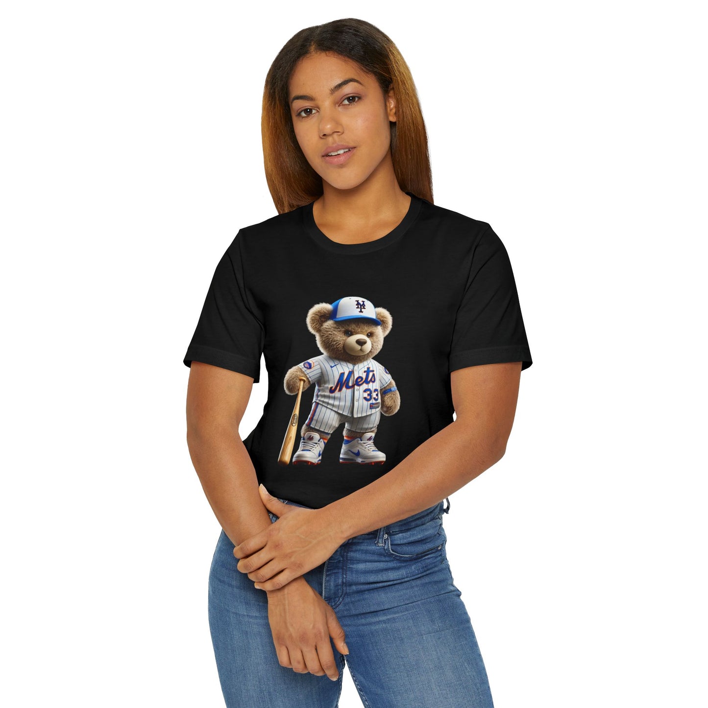 Sporty Bear Graphic Tee - Unisex Jersey T-Shirt, Cute Animal Shirt, Fun Baseball Apparel, Gift for Sports Fans, Casual Wear