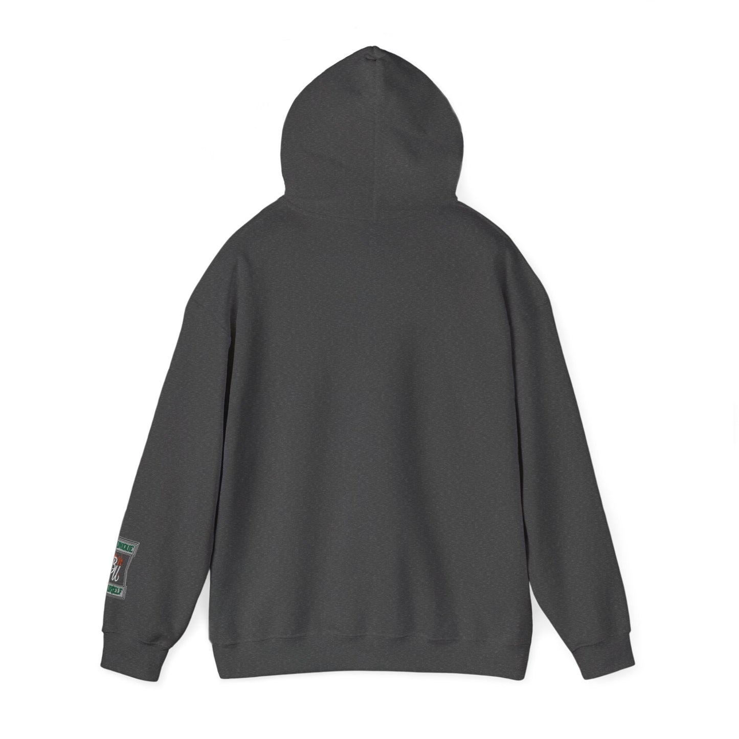 Patchwork Teddy Bear Hoodie — Colorful Grunge Bear Graphic Sweatshirt