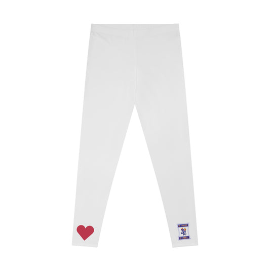 Heart Print Stretchy Leggings for Comfort and Style, Workout Leggings, Yoga Pants, Casual Loungewear, Valentine's Gift, Fitness Fashion