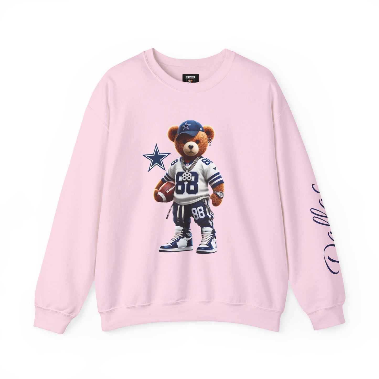 Sporty Bear Crewneck Sweatshirt, Casual Fall Fashion, Coziest Gift for Football Fans, Unisex Sweatshirt, Perfect for Game Days