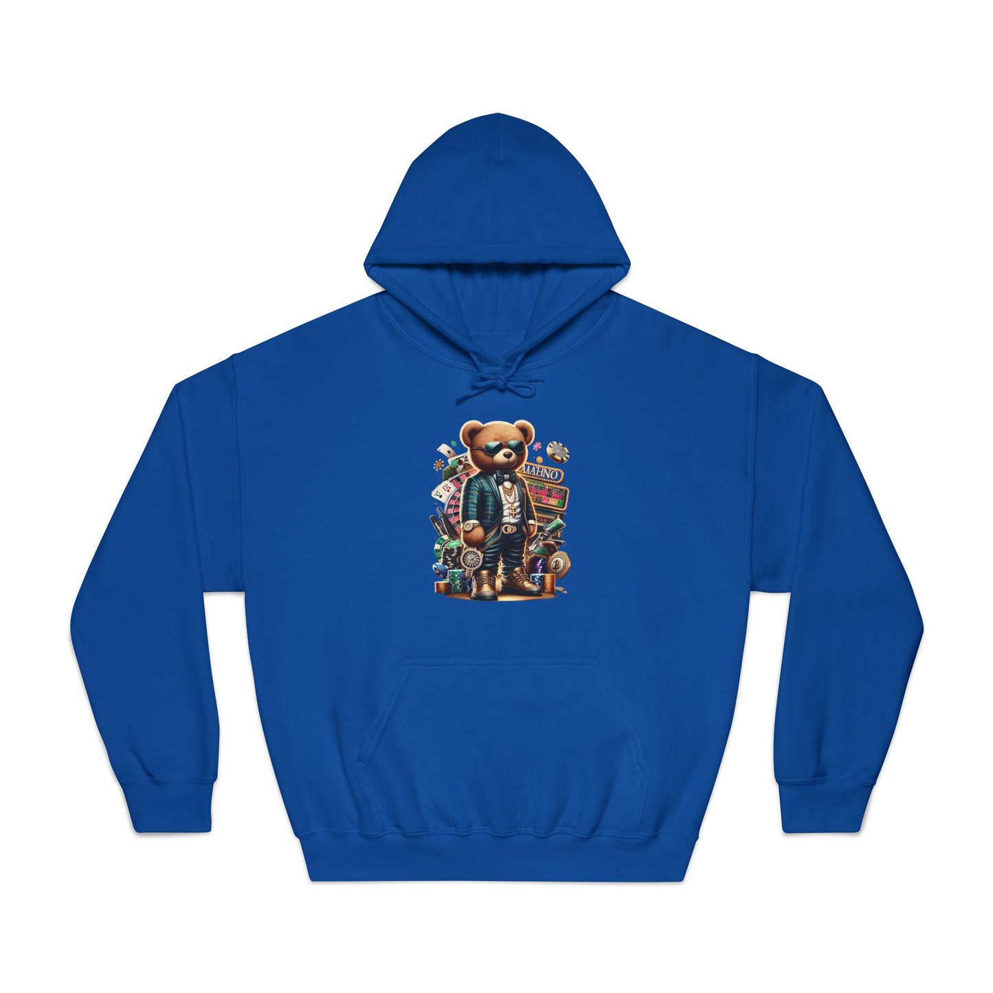 Unique Graphic Hoodie for Trendsetters, Original Bear Art, Cozy Gift for Friends, Be Unique Be Yourself, Casual Fashion