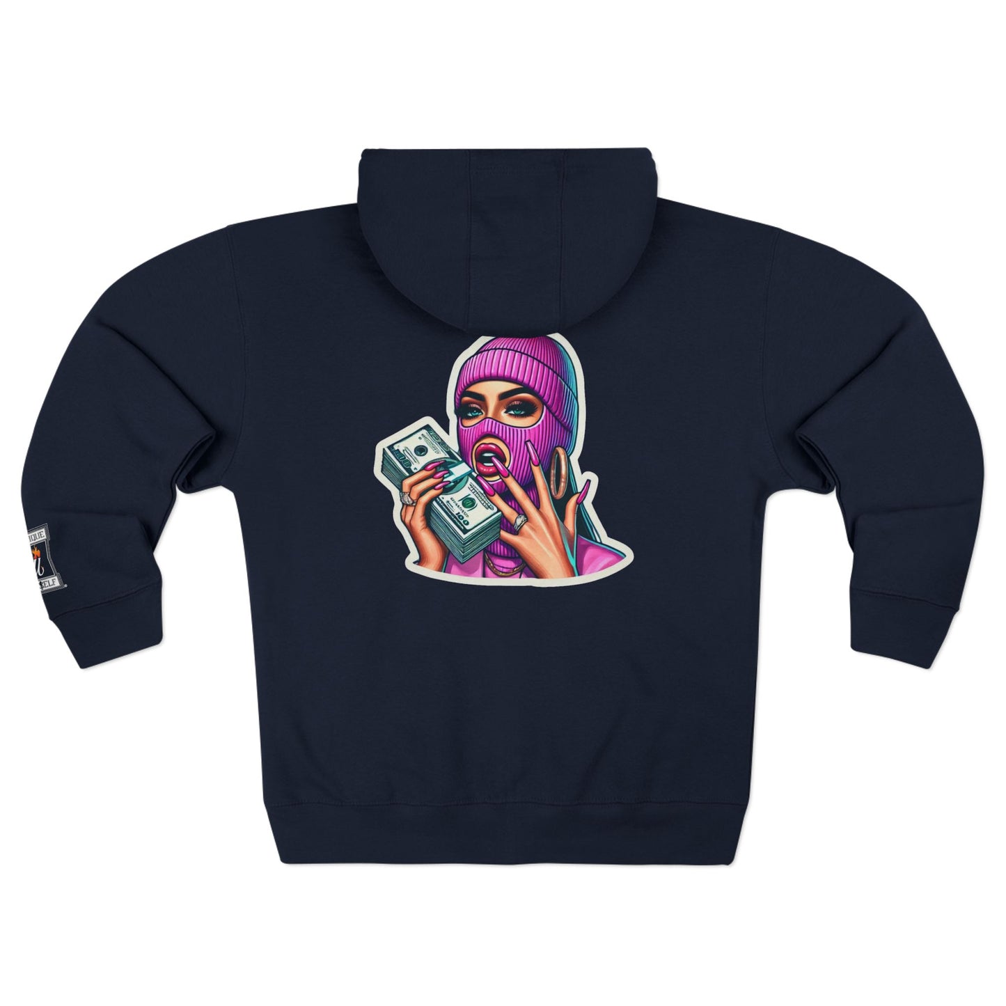 Vibrant Graphic Unisex Zip Hoodie - Street Style Statement