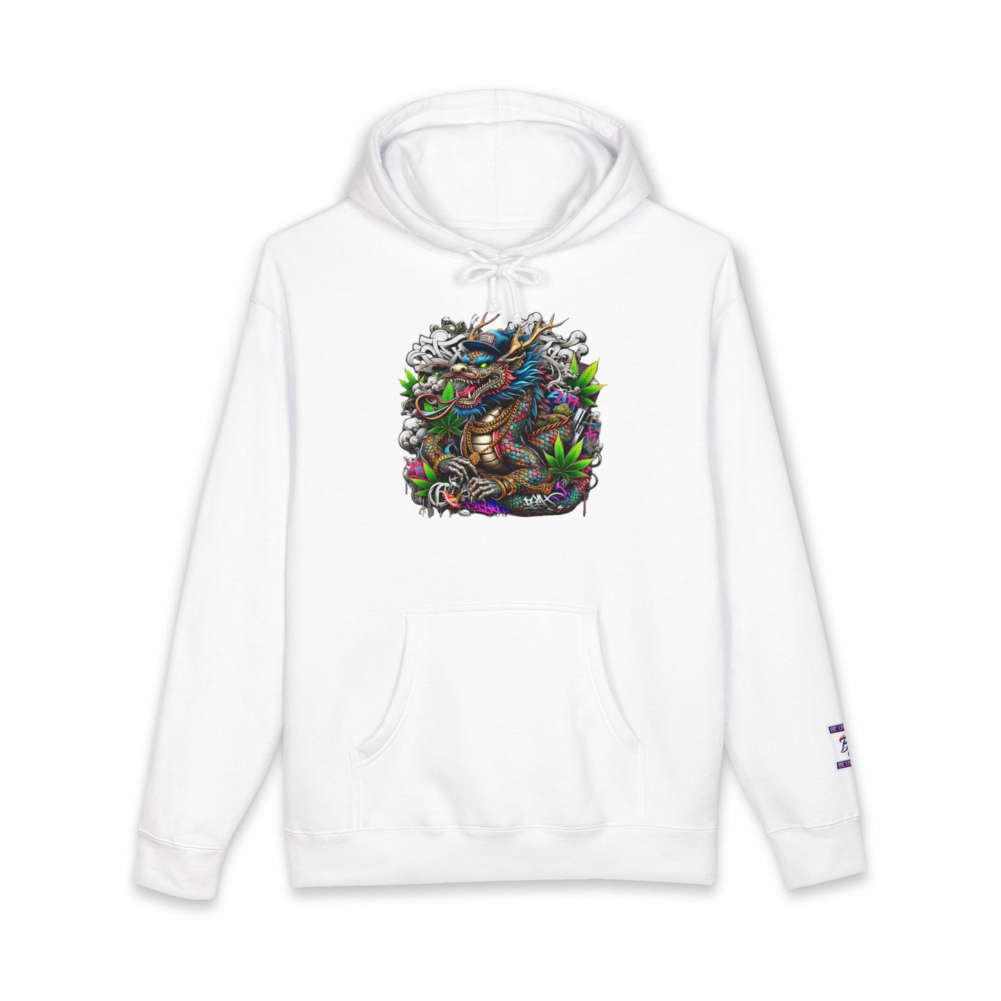 Colorful Dragon Design Unisex Heavyweight Hoodie, Graphic Sweatshirt, Streetwear Fashion, Unique Gift, Cozy Wear
