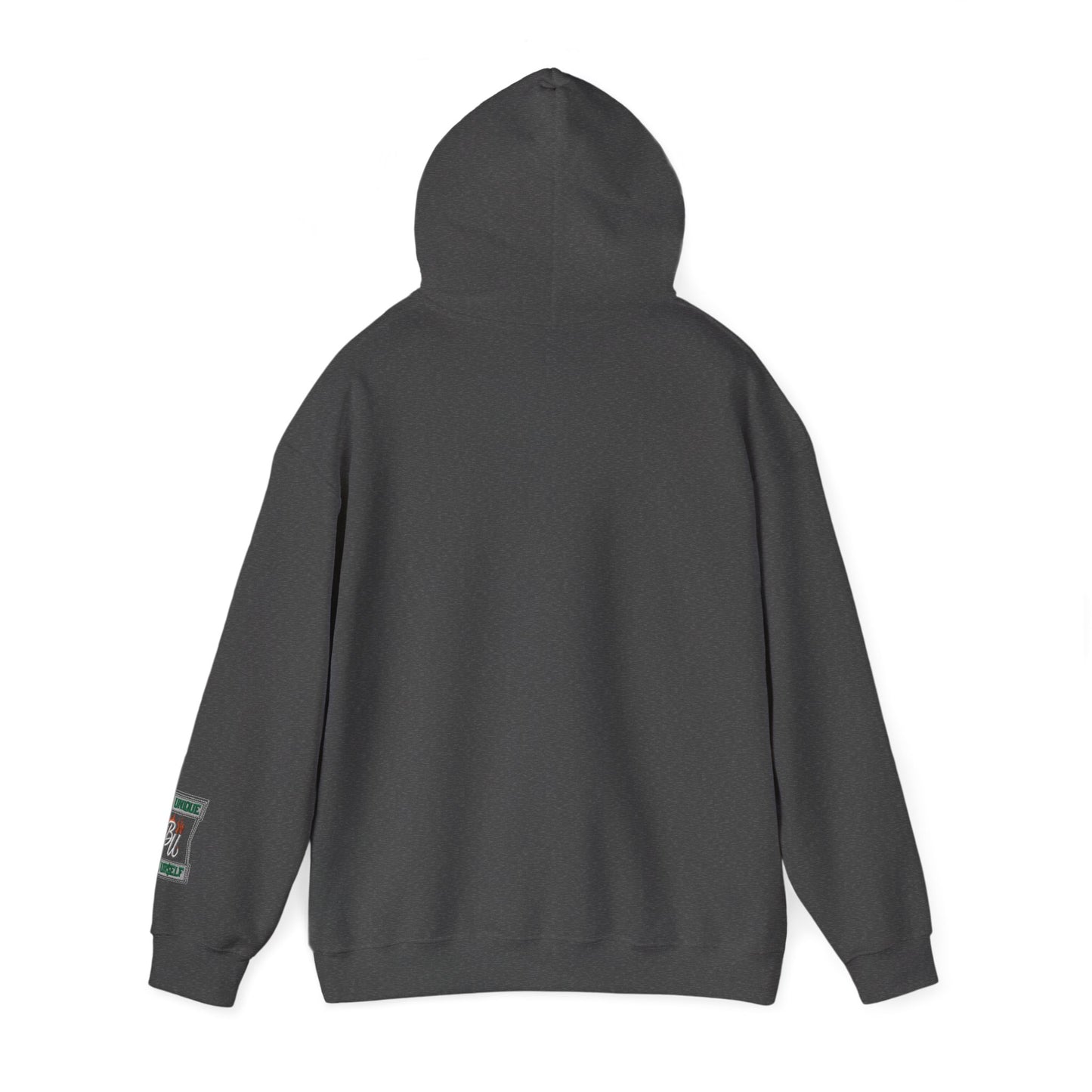 Patchwork Teddy Bear Hoodie — Colorful Grunge Bear Design