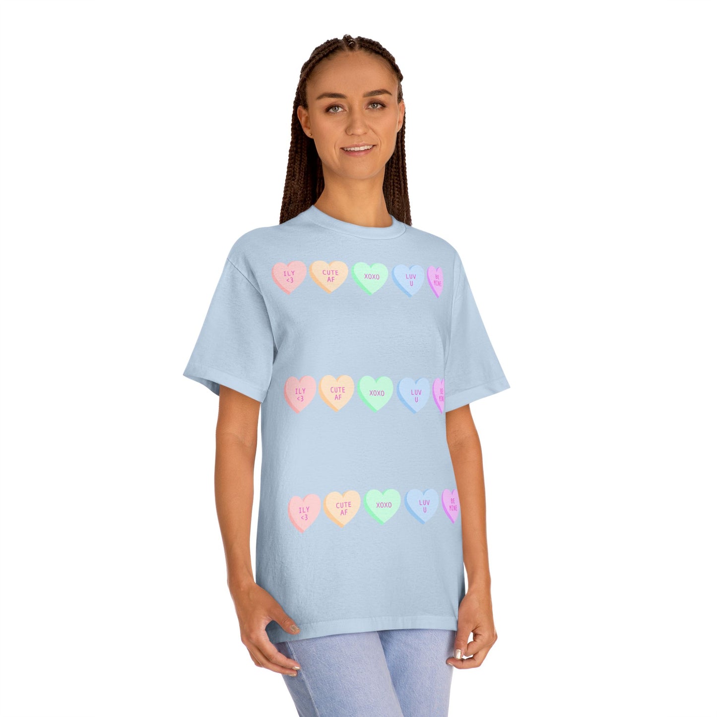 Unisex Classic Tee - Heart and Motivational Design, Casual Wear, Gift for Friends, Summer Outfit, Comfortable T-Shirt