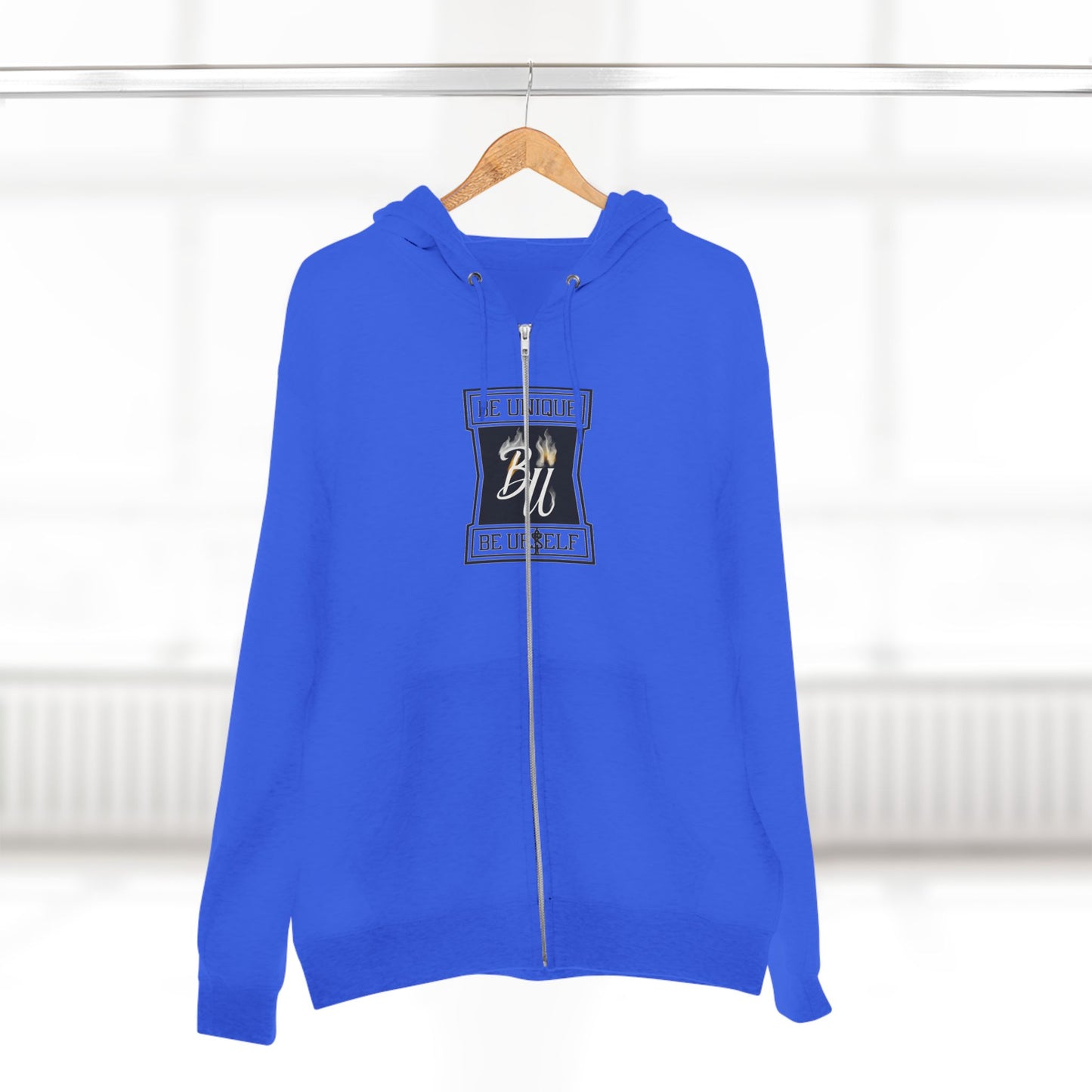 Inspirational Unisex Zip Hoodie - ‘Be Bold, Be Yourself’ - Trendy Graphic Hoodie, Cozy Casual Wear, Unique Gift for Her, Fashion Statement