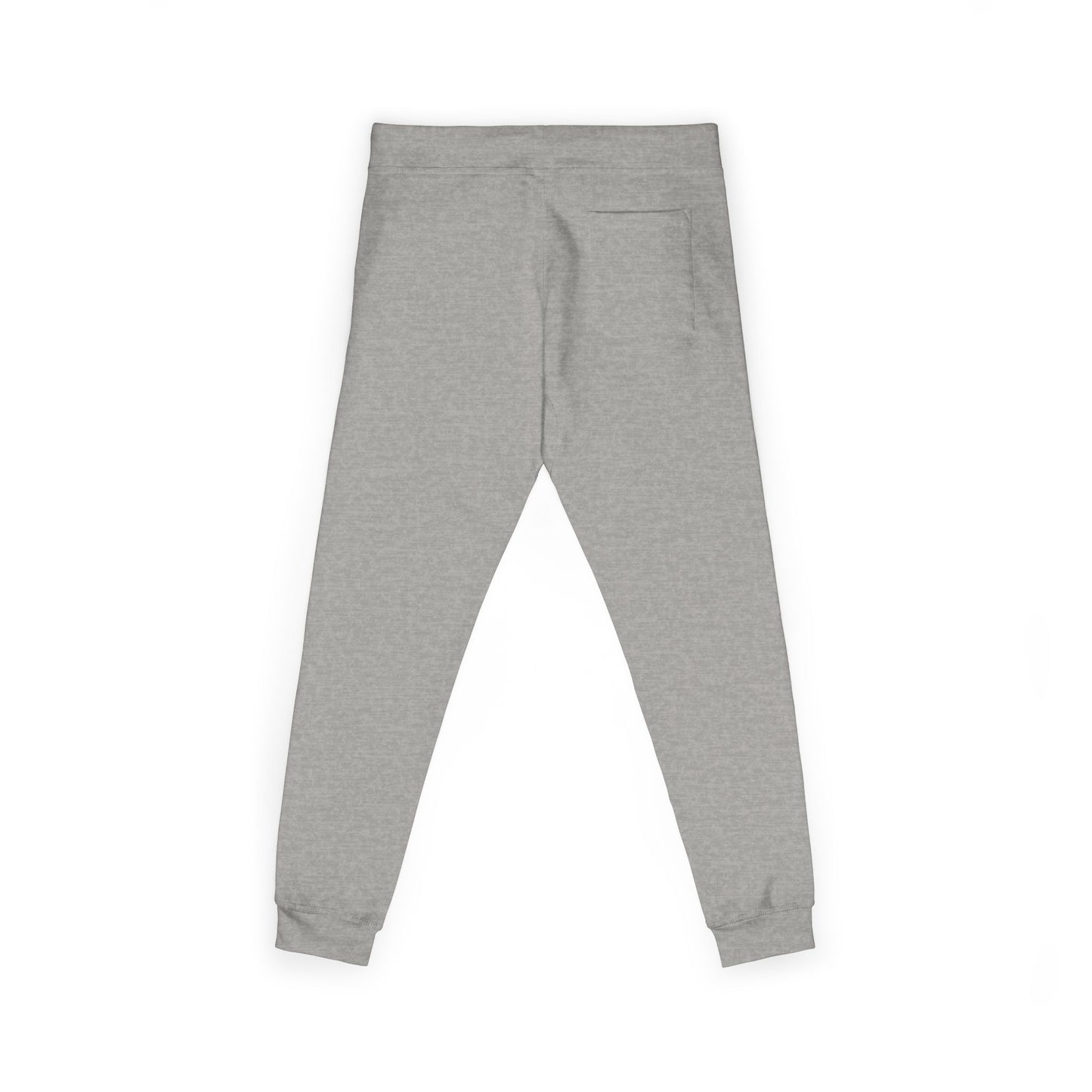Embroidered Fleece Sweatpants — Minimal Black Patch Joggers