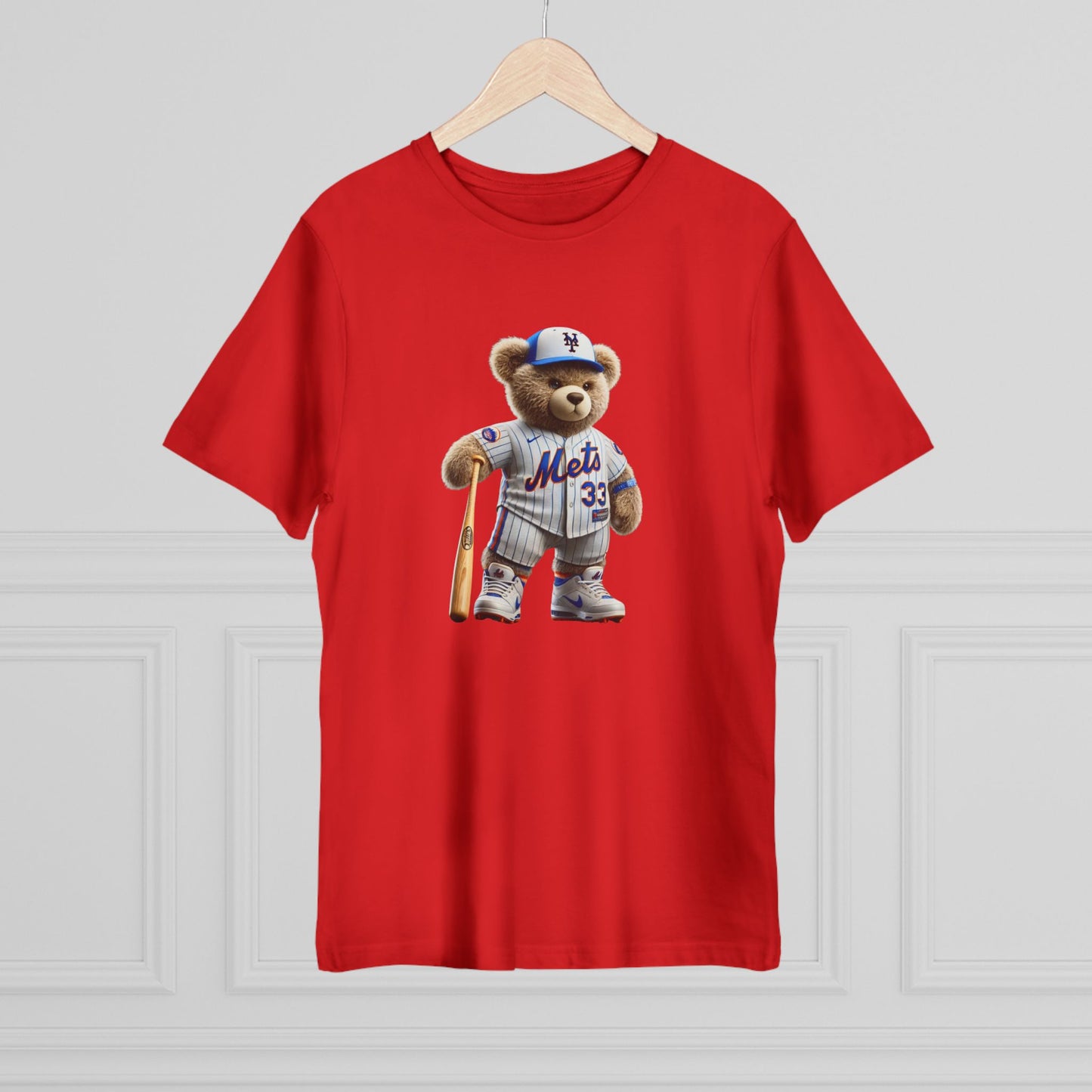 Unisex Bear Baseball T-Shirt, Cute Animal Tee, Gift for Sports Fans, Casual Wear, Soft Cotton Top