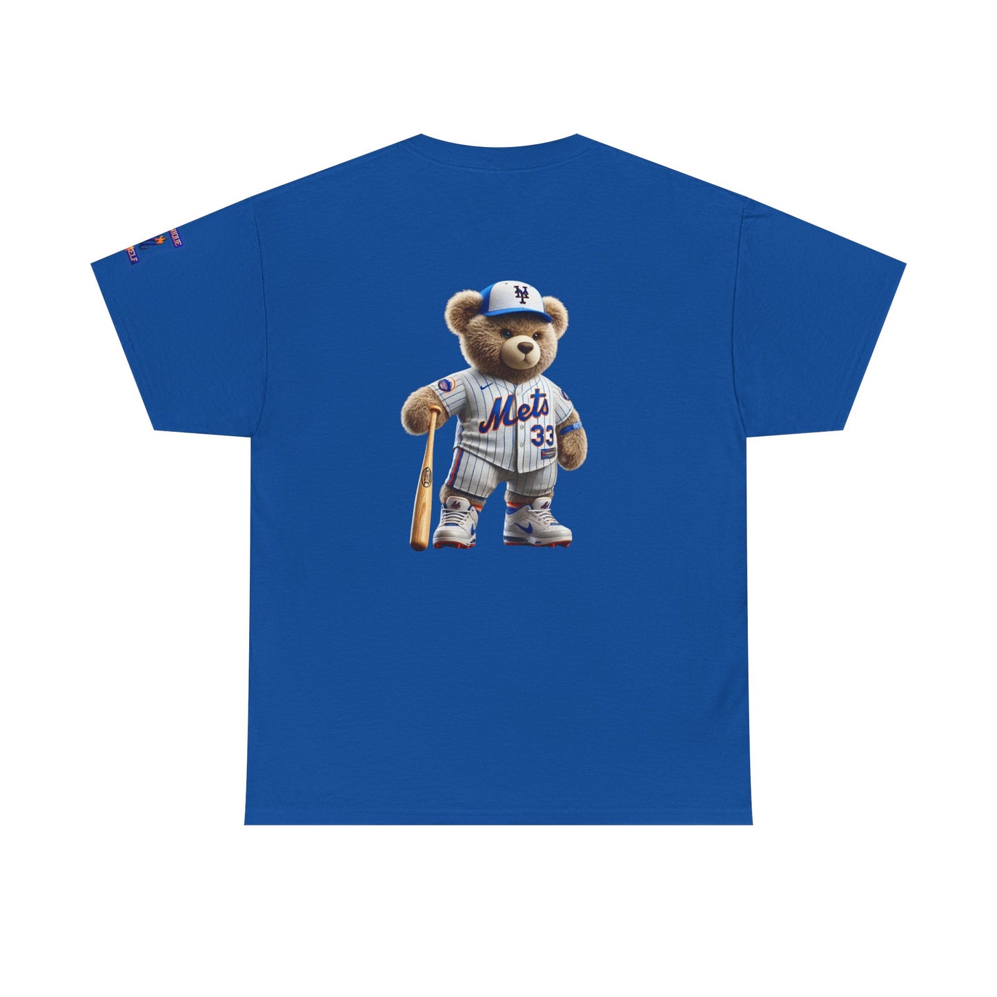 T-Shirt — Teddy Bear Baseball Tee (Mets Inspired)