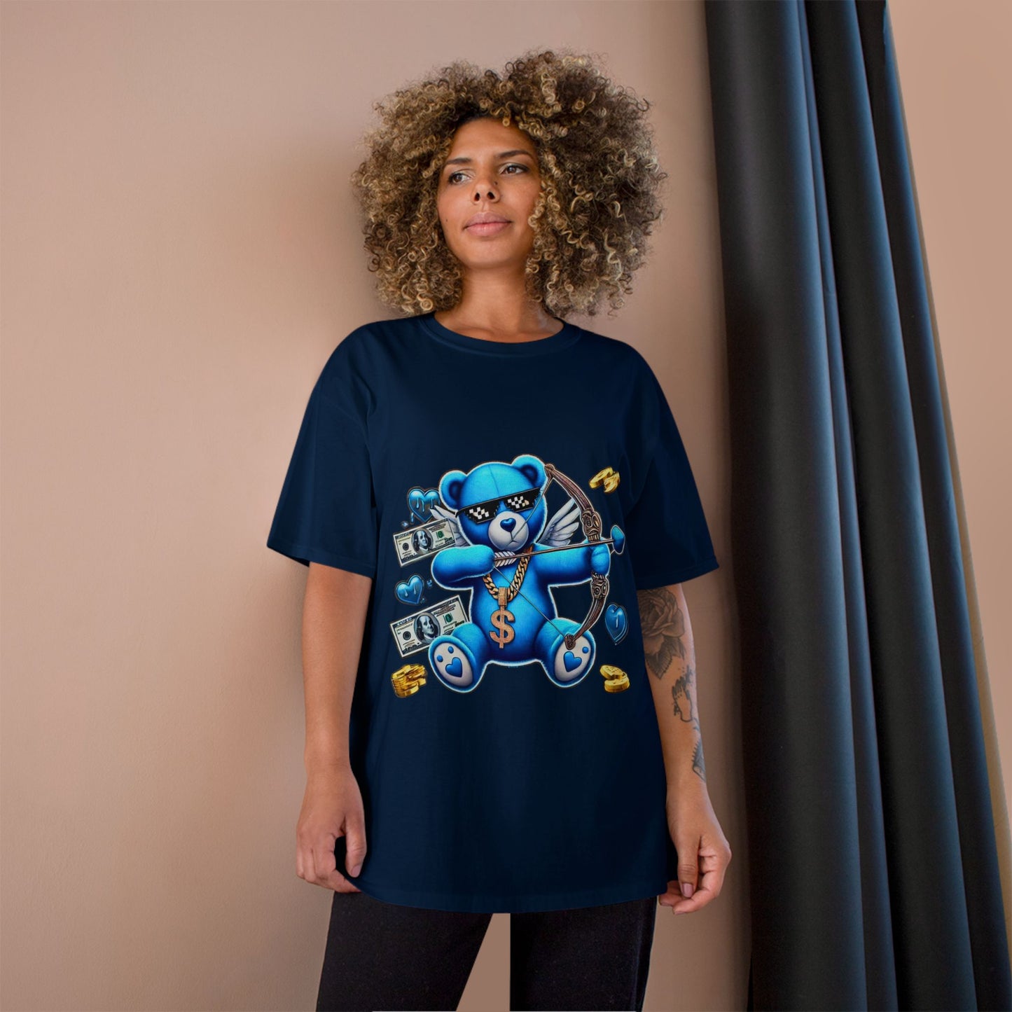 Stylish Bear Graphic Tee, Cool Gift for Friends, Casual Wear, Streetwear for Men and Women, Fun Gift, Summer Essential